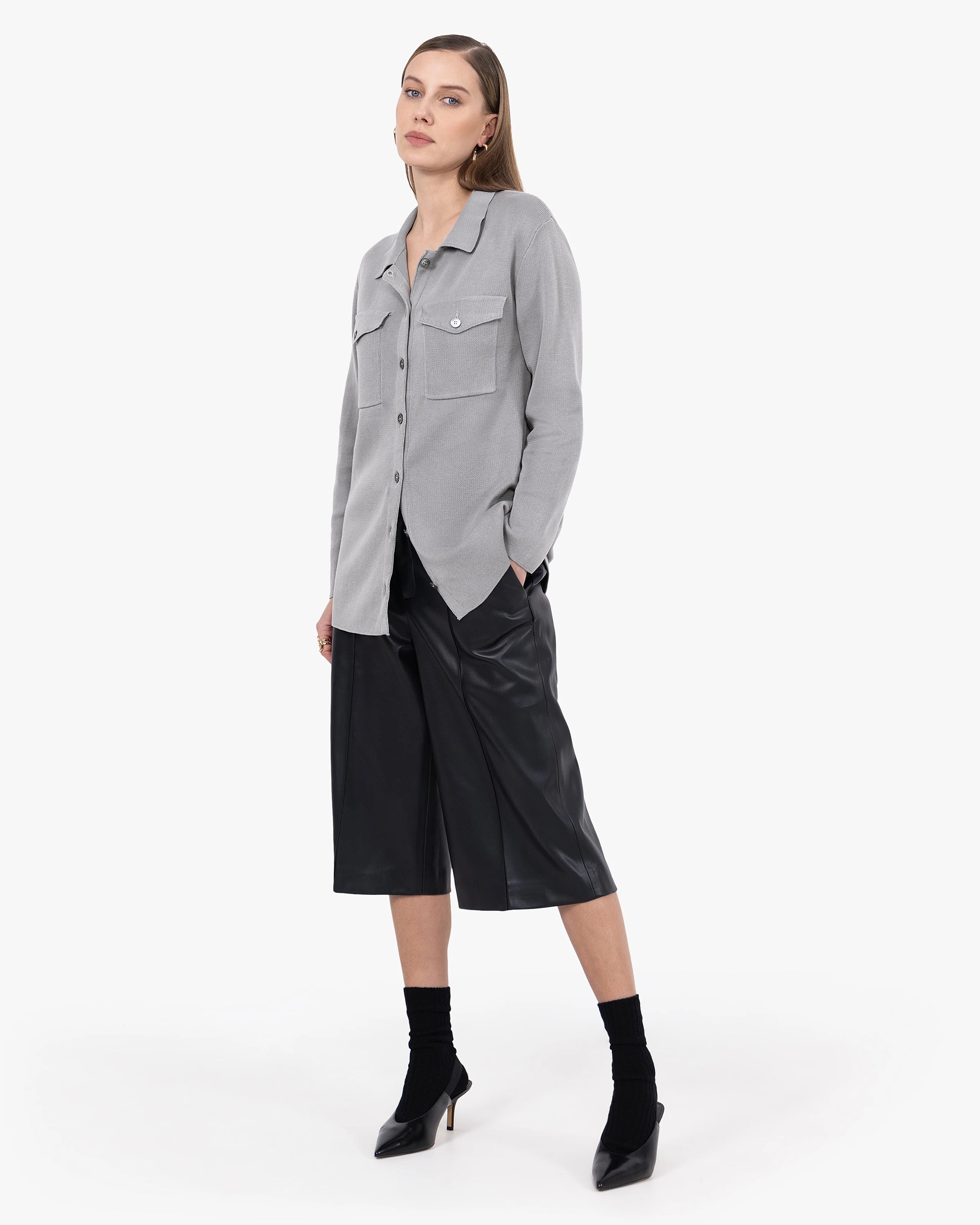 Oasi Shirt Sweater - Grey Cotone