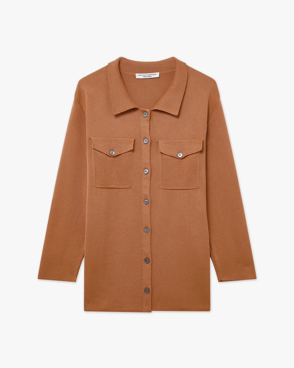 Oasi Shirt Sweater - Hazelnut Cotone