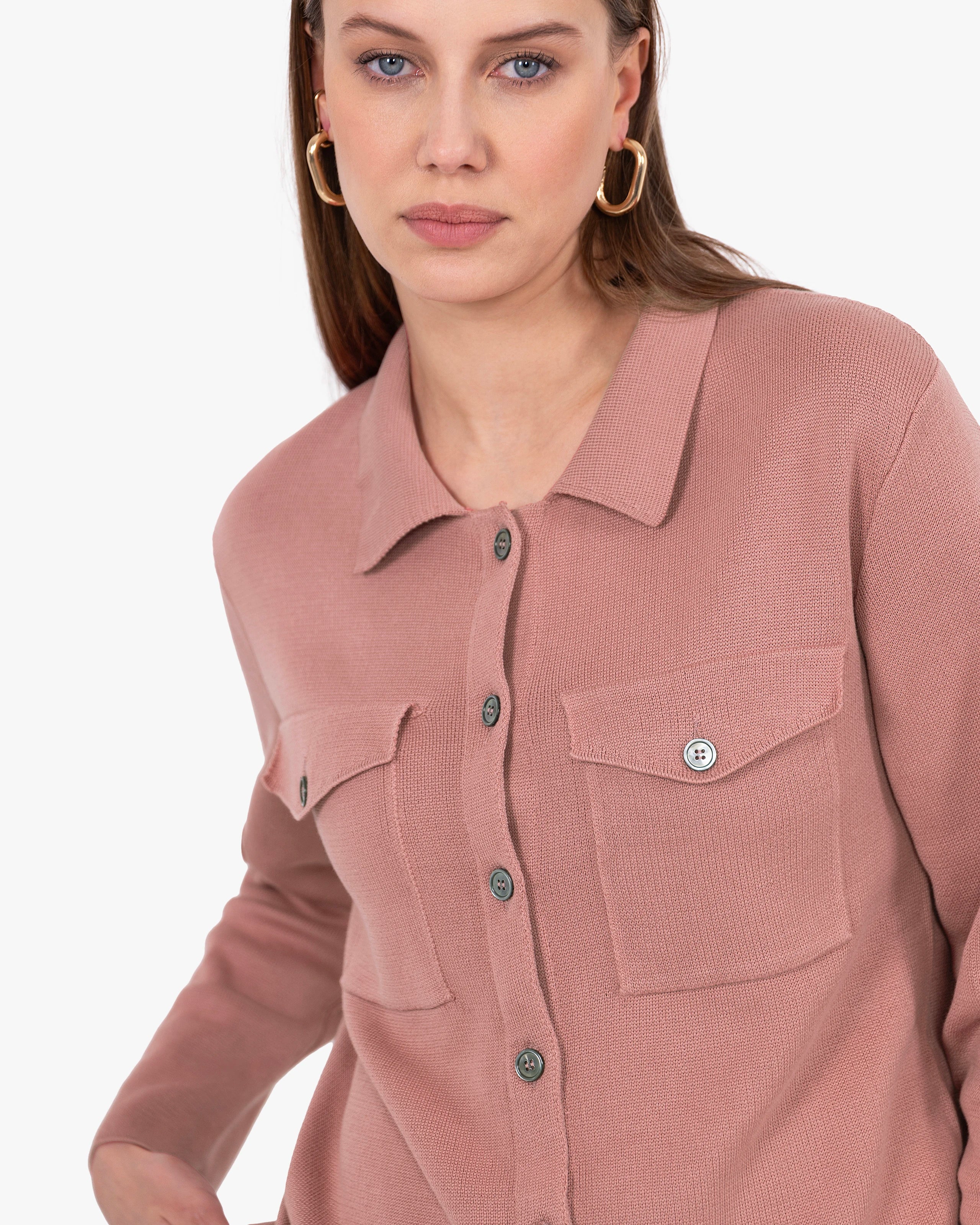 Oasi Shirt Sweater - Blush Cotone
