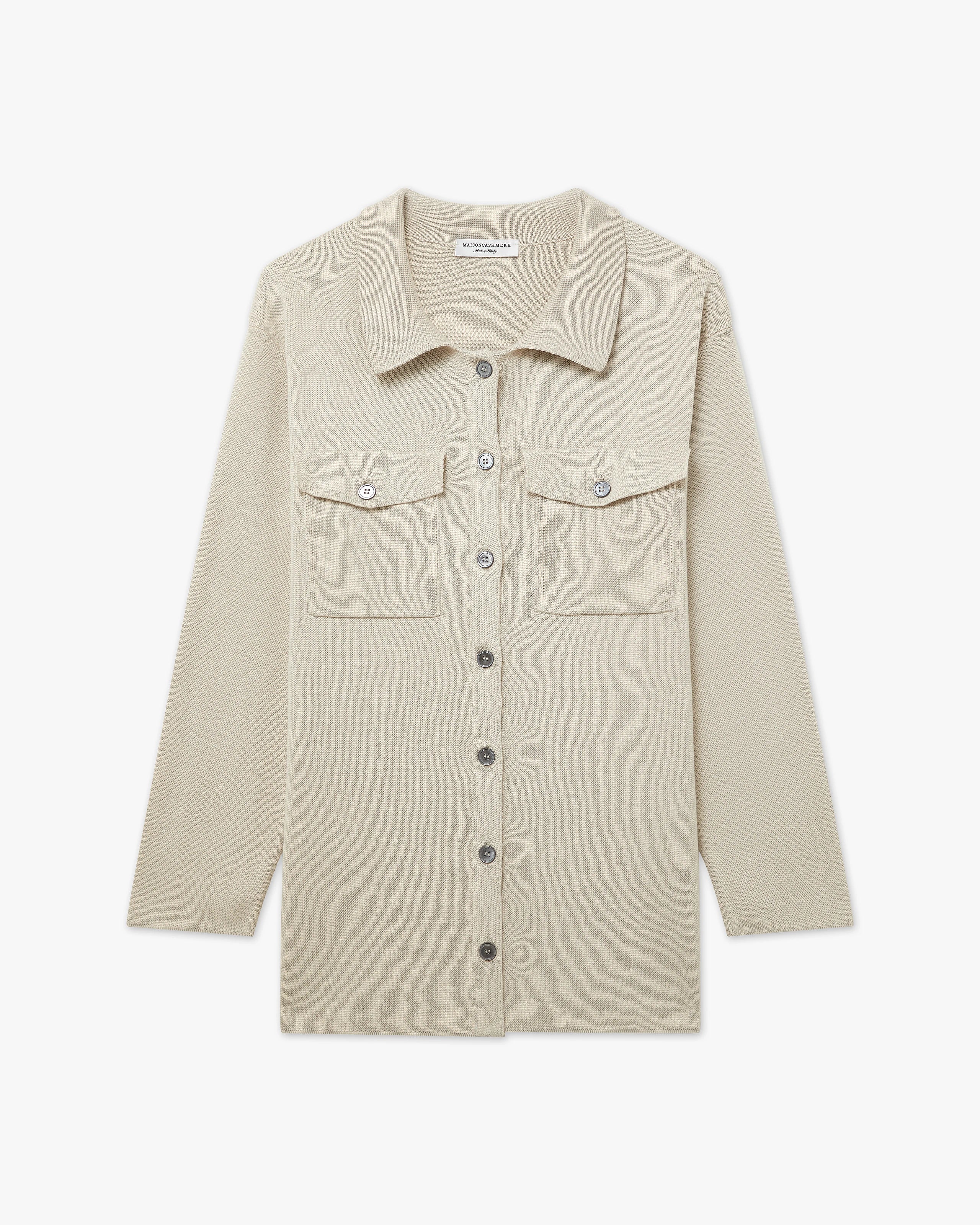 Oasi Shirt Sweater - Beige Cotone