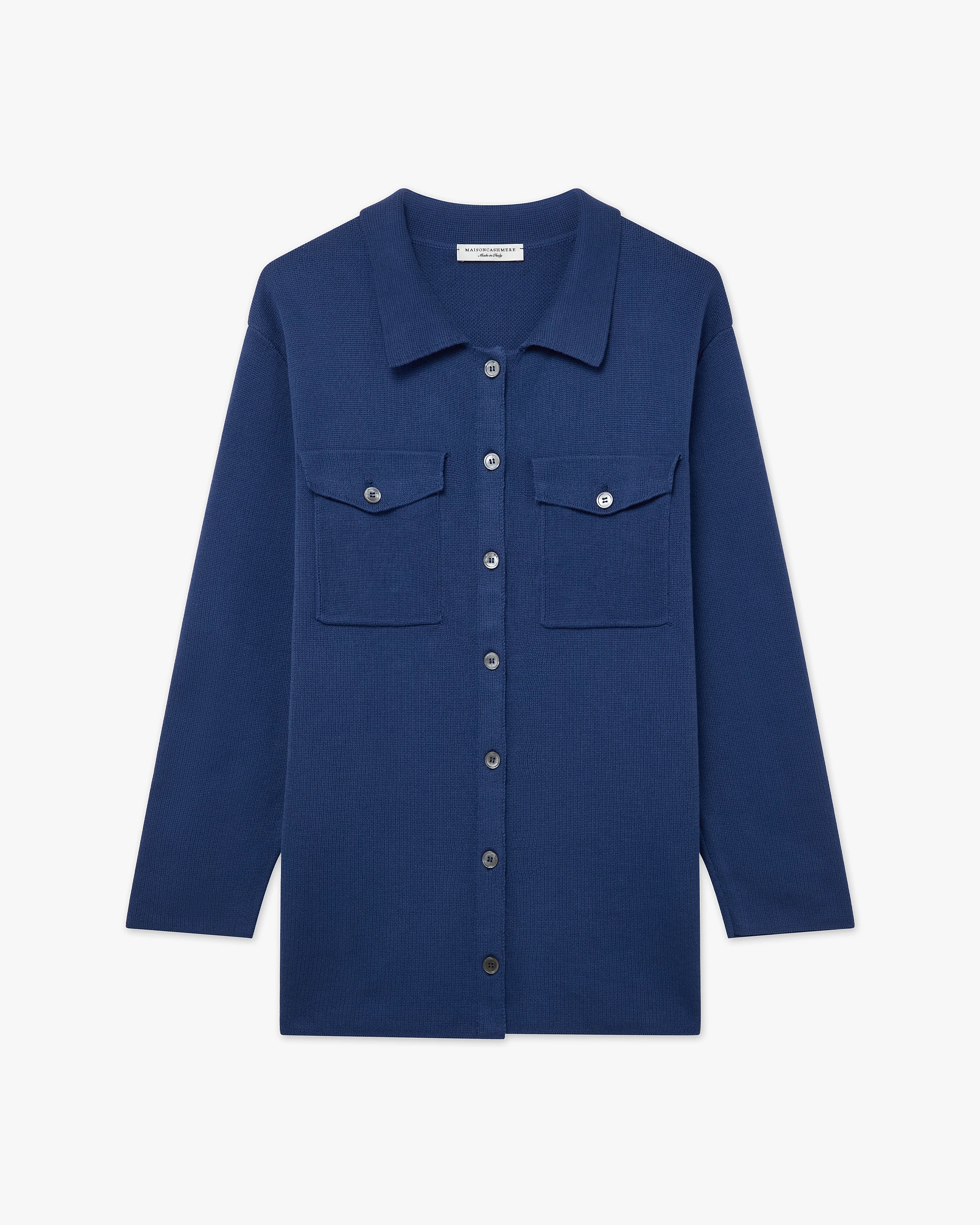 Oasi Shirt Sweater - Blue Cotone