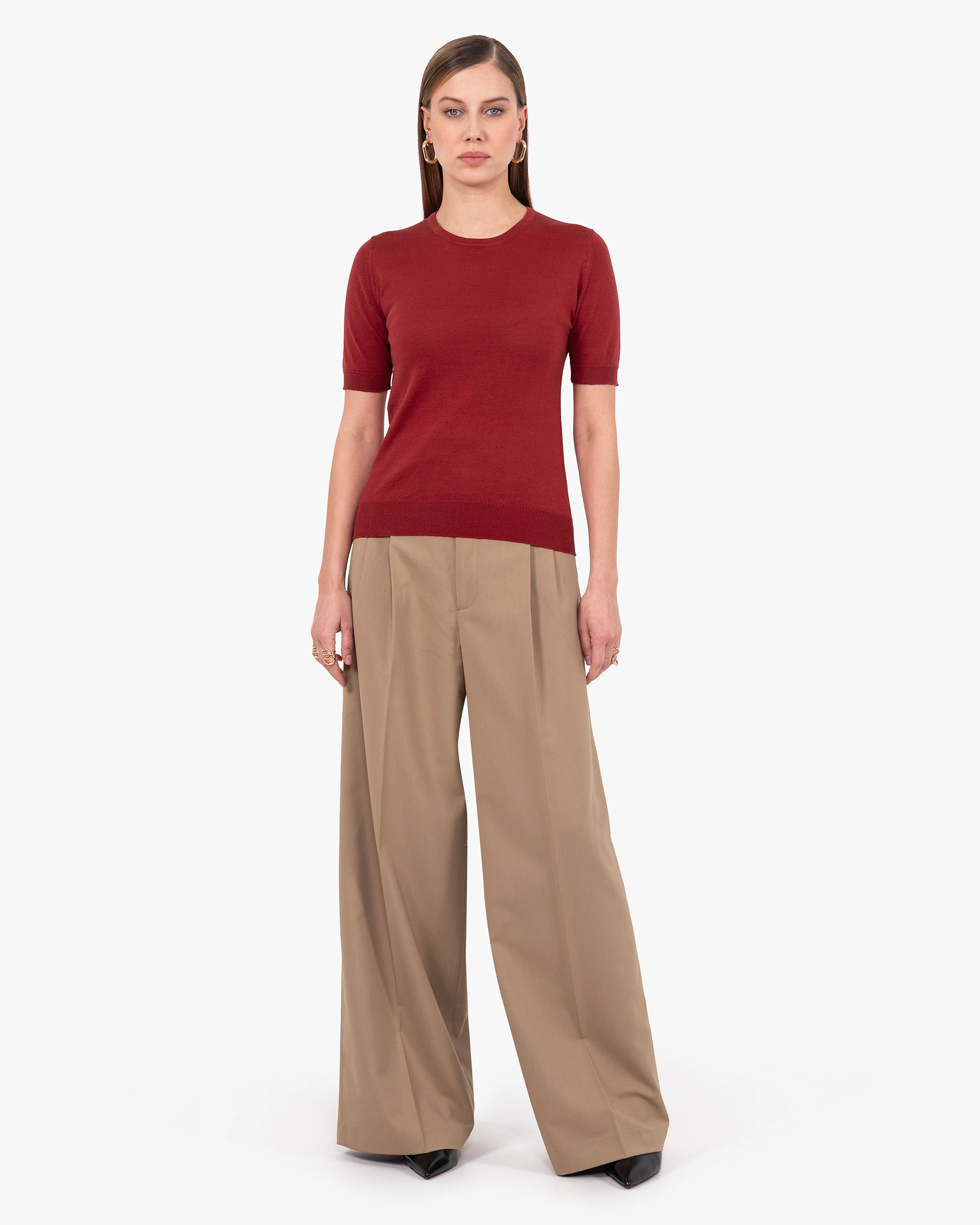 Women's Oasi Tee - Red Cotone