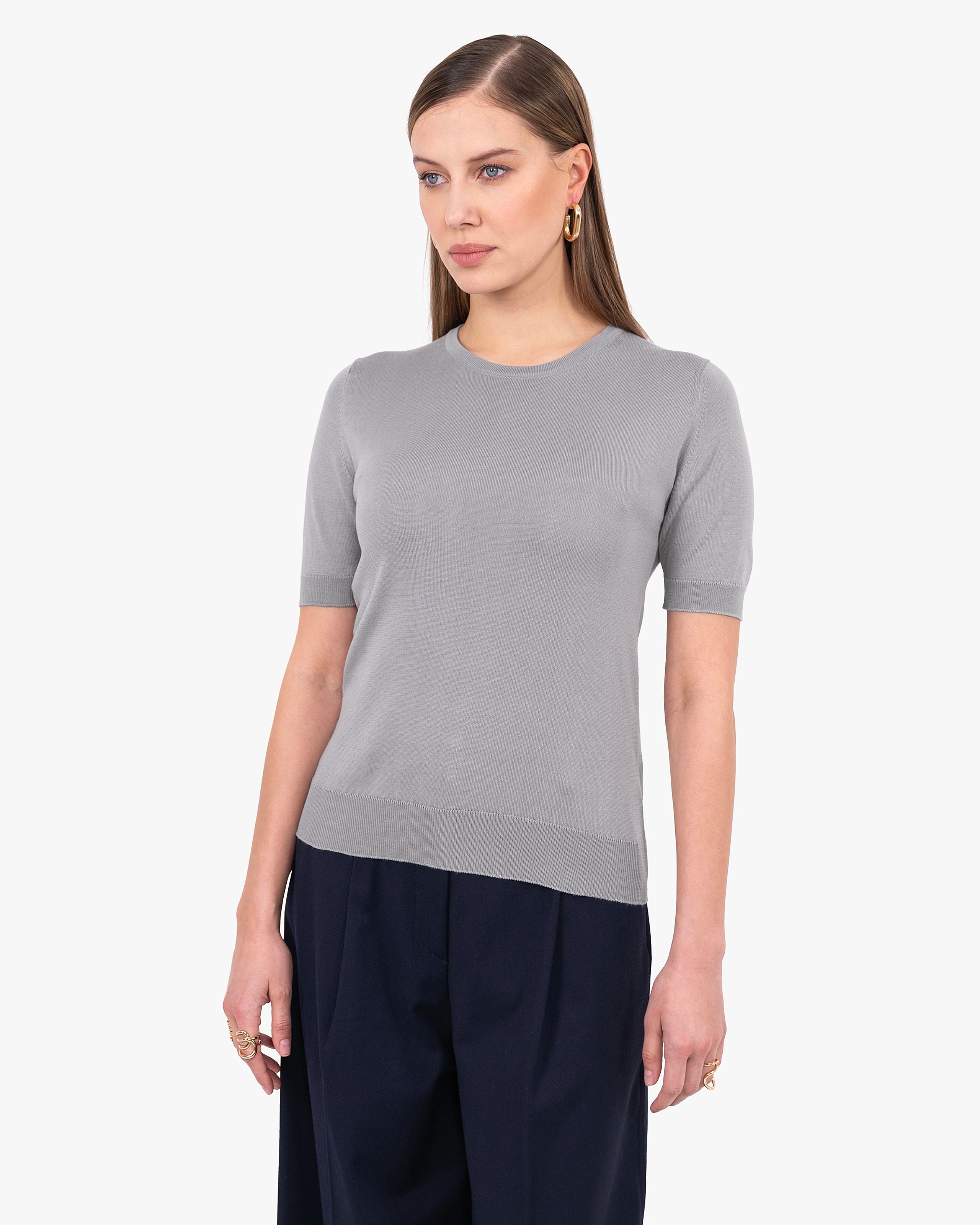 Women's Oasi Tee - Grey Cotone