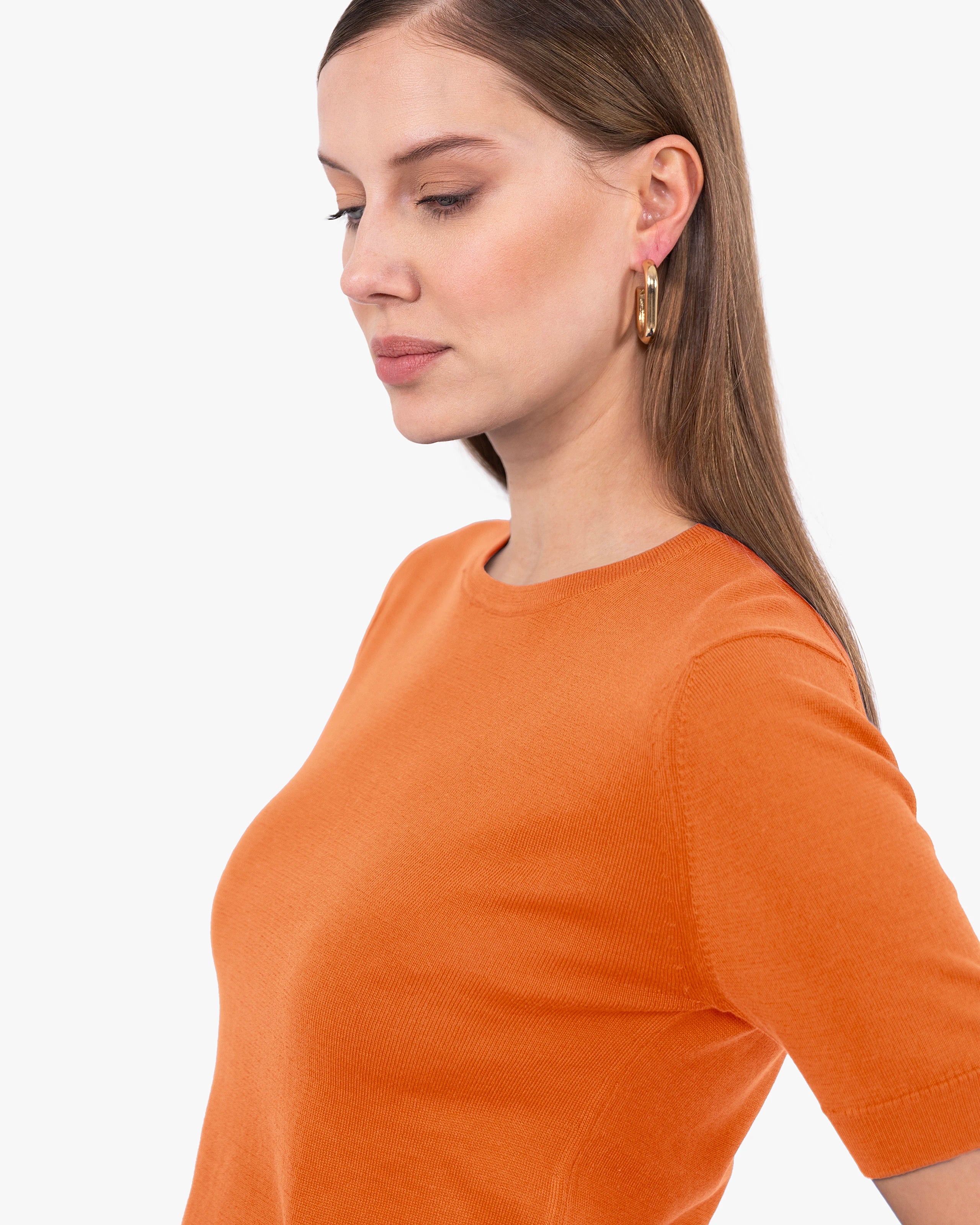 Women's Oasi Tee - Orange Cotone
