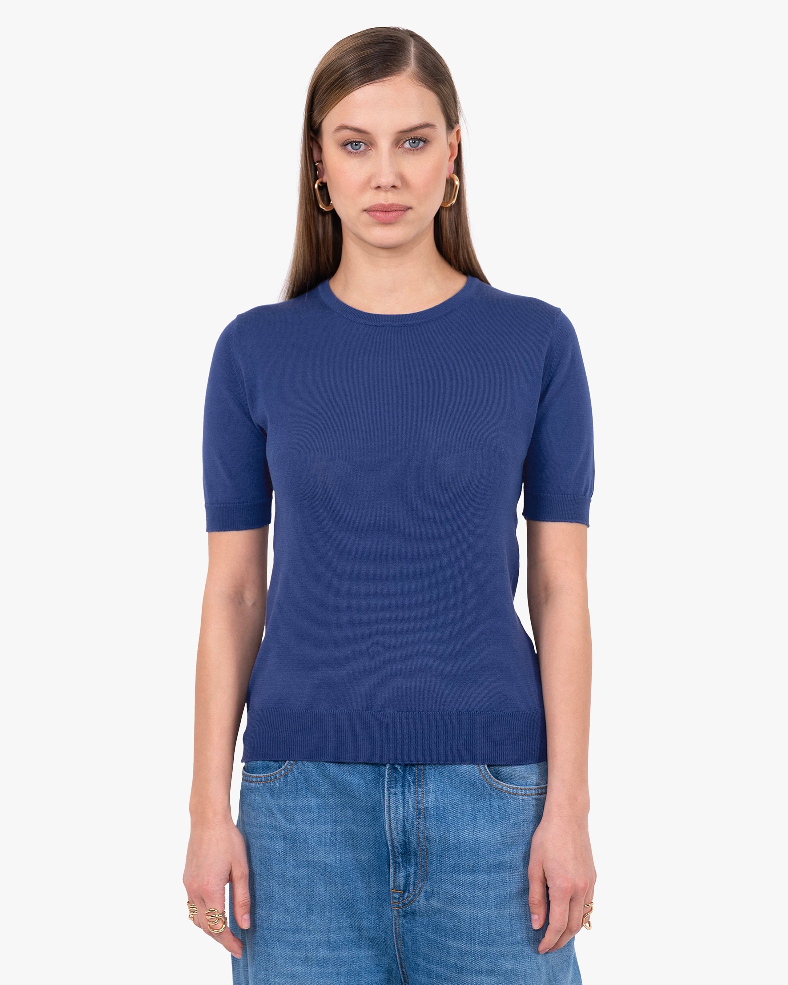 Women's Oasi Tee - Blue Cotone