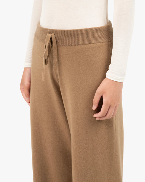 Palazzo Sweatpants - Camel Cashmere