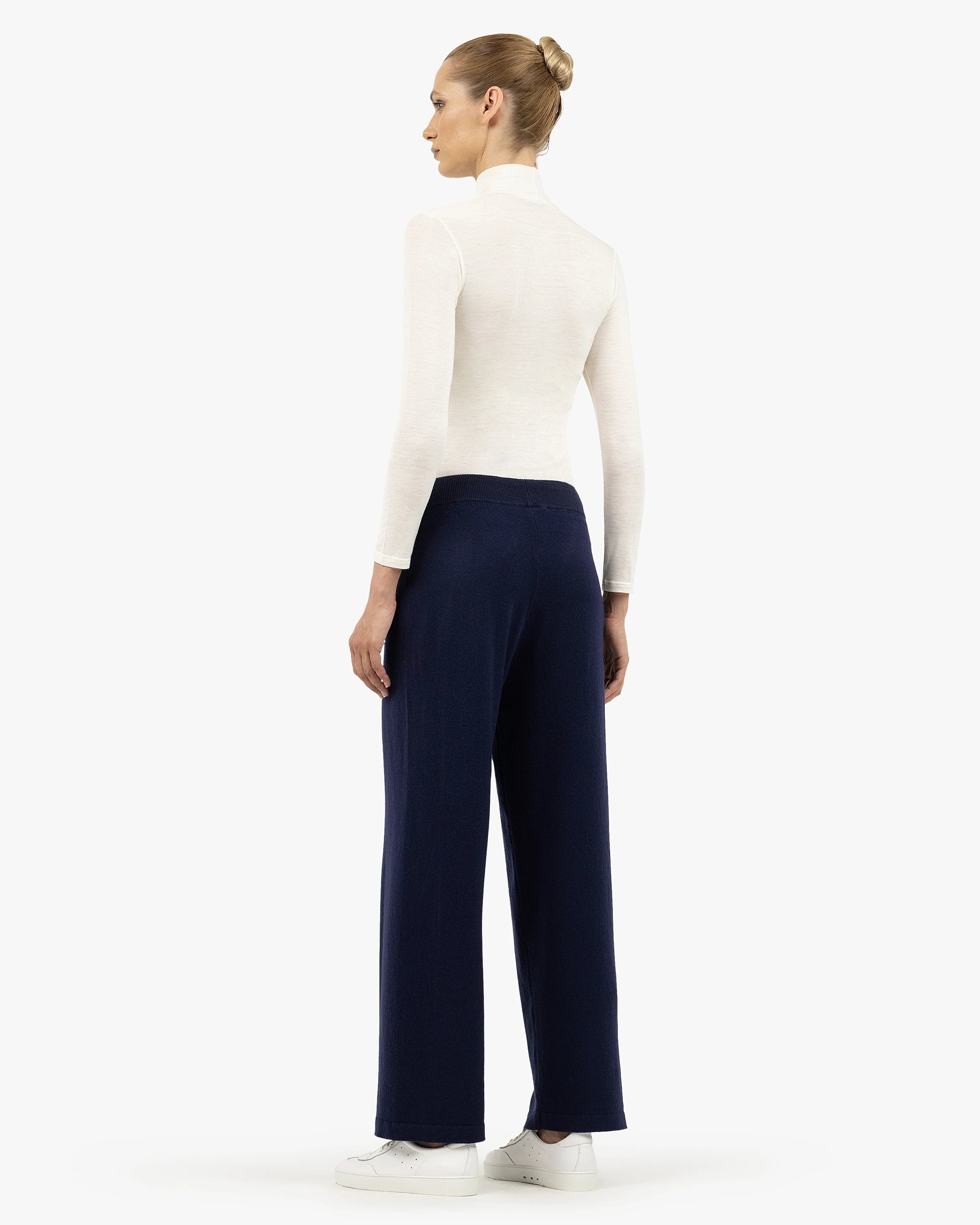 Palazzo Sweatpants - Blue Cashmere