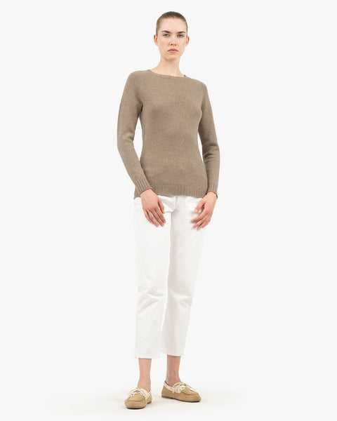 Women's Parksville Crew Neck Sweater - Taupe Cashmere