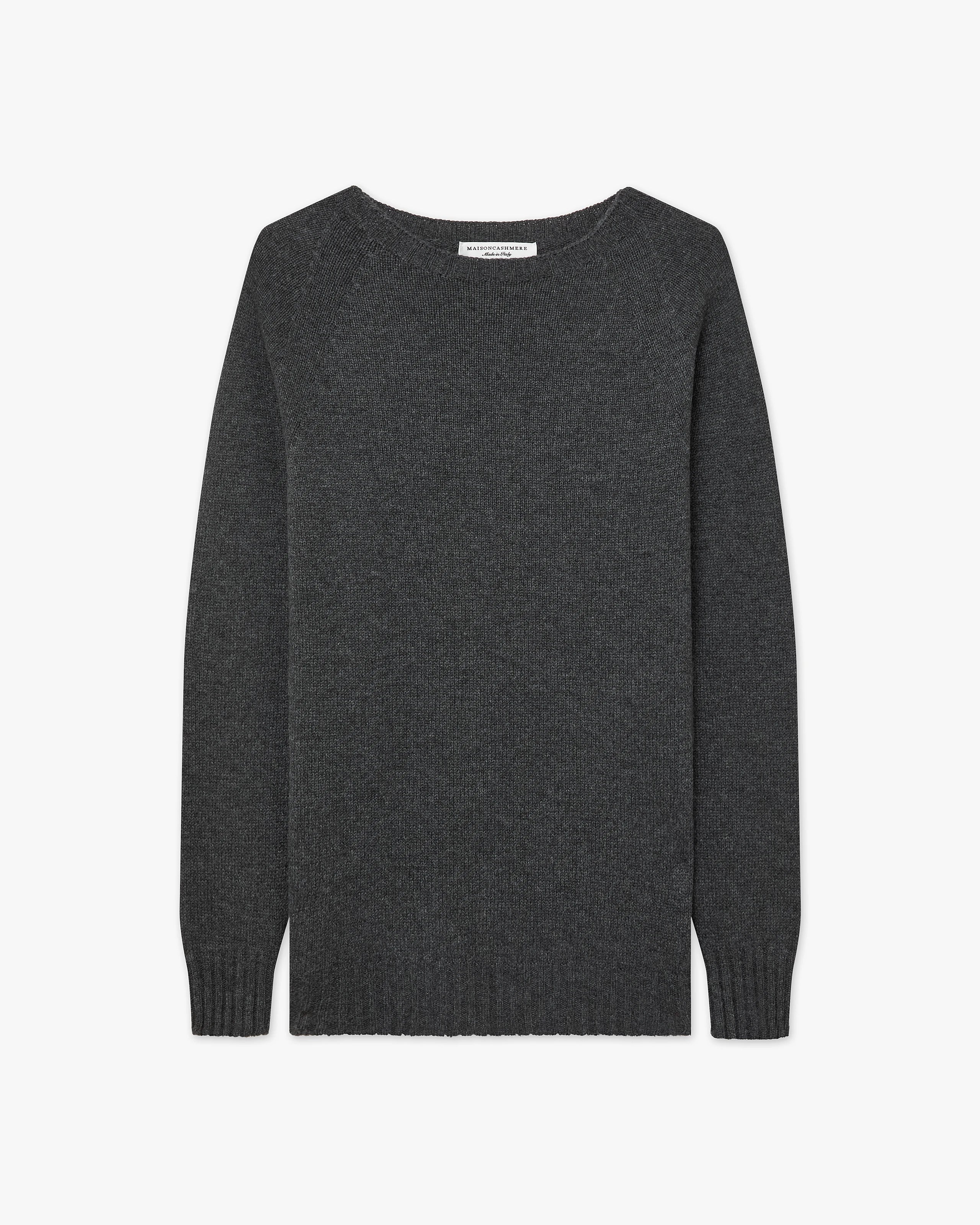 Women's Parksville Crew Neck Sweater - Charcoal Cashmere
