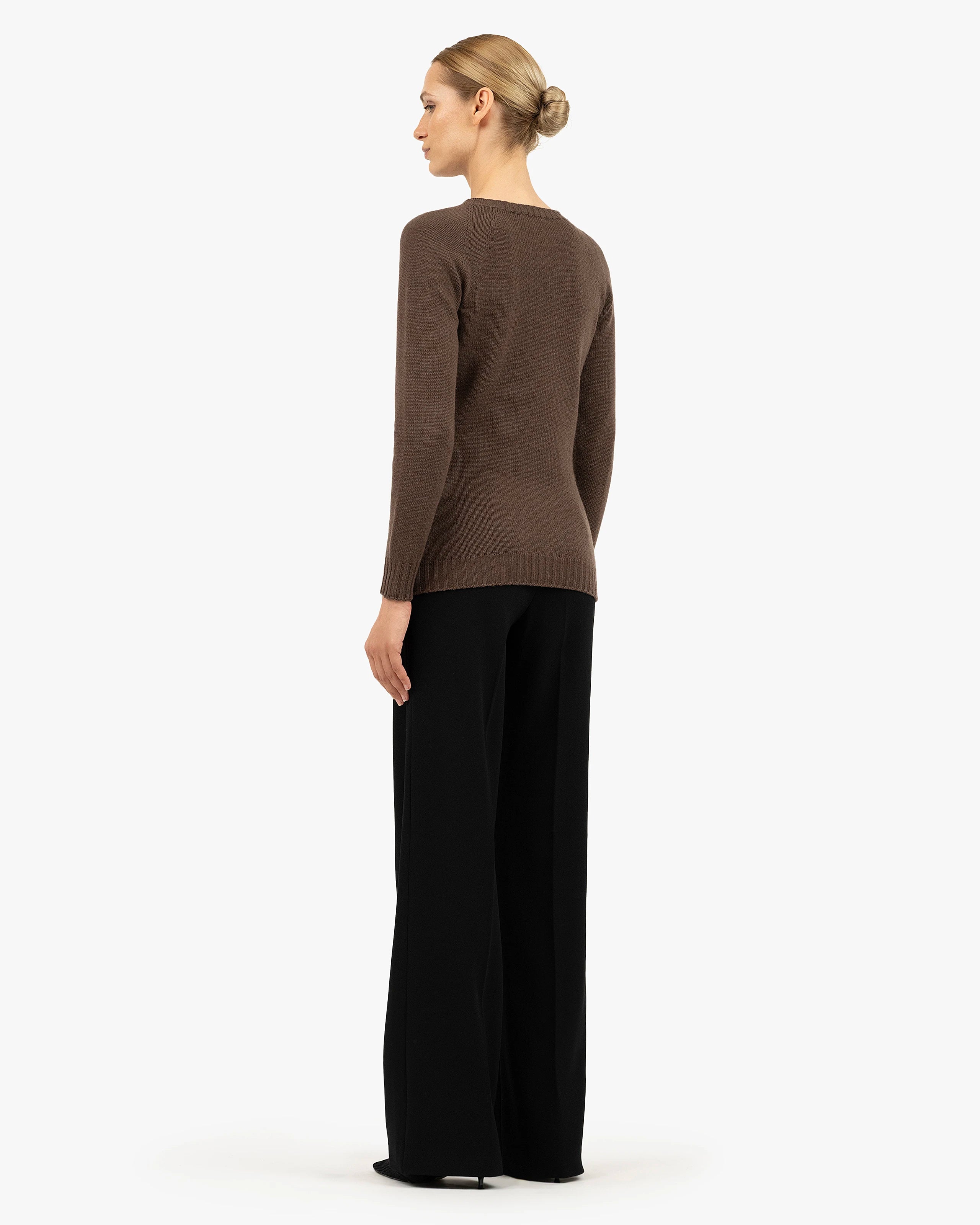Women's Parksville Crew Neck Sweater - Brown Cashmere