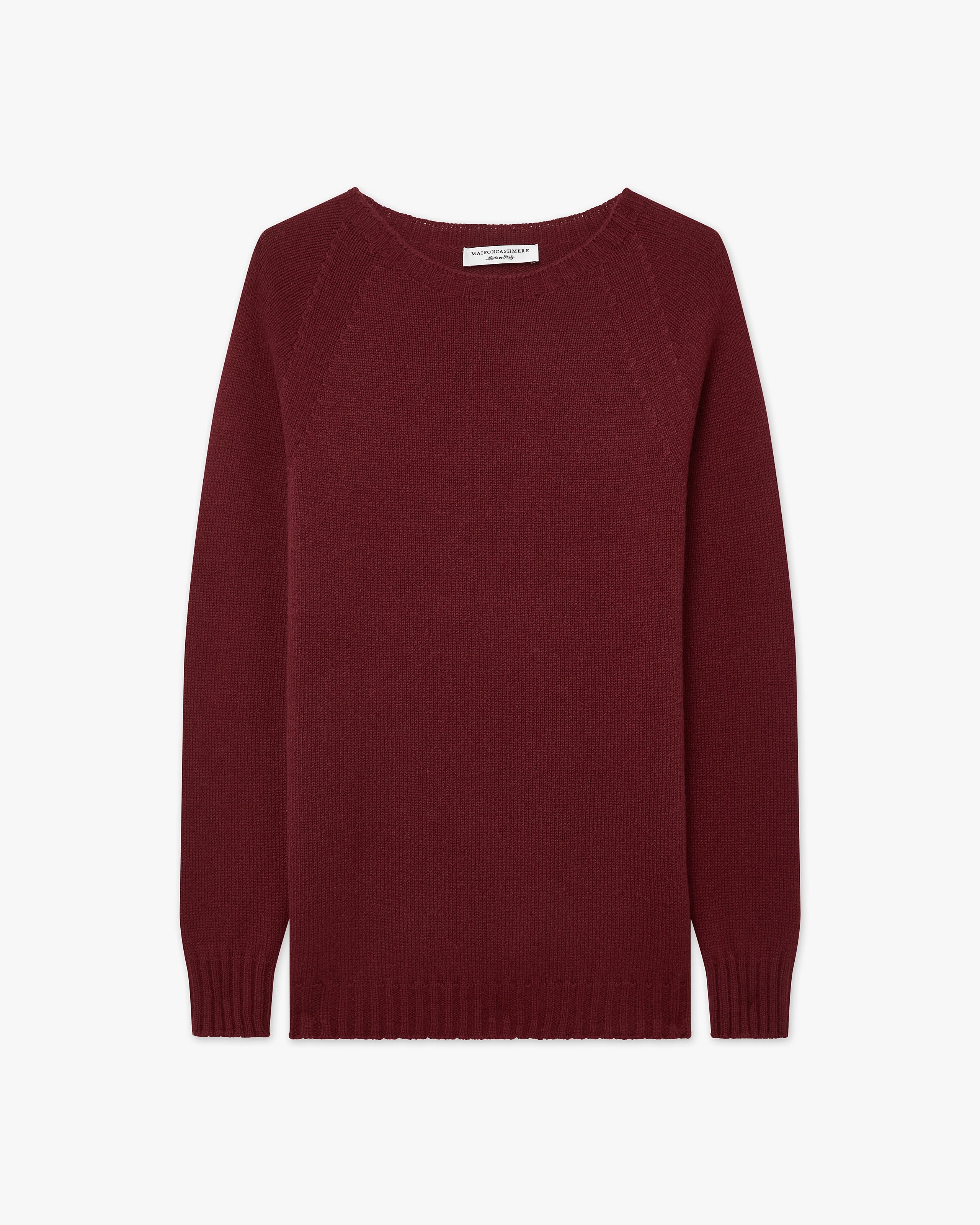 Women's Parksville Crew Neck Sweater - Bordeaux Cashmere