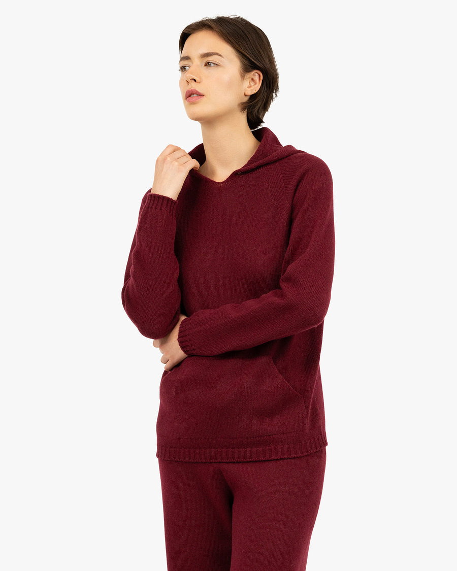 Women's Parksville Hoodie - Bordeaux Cashmere