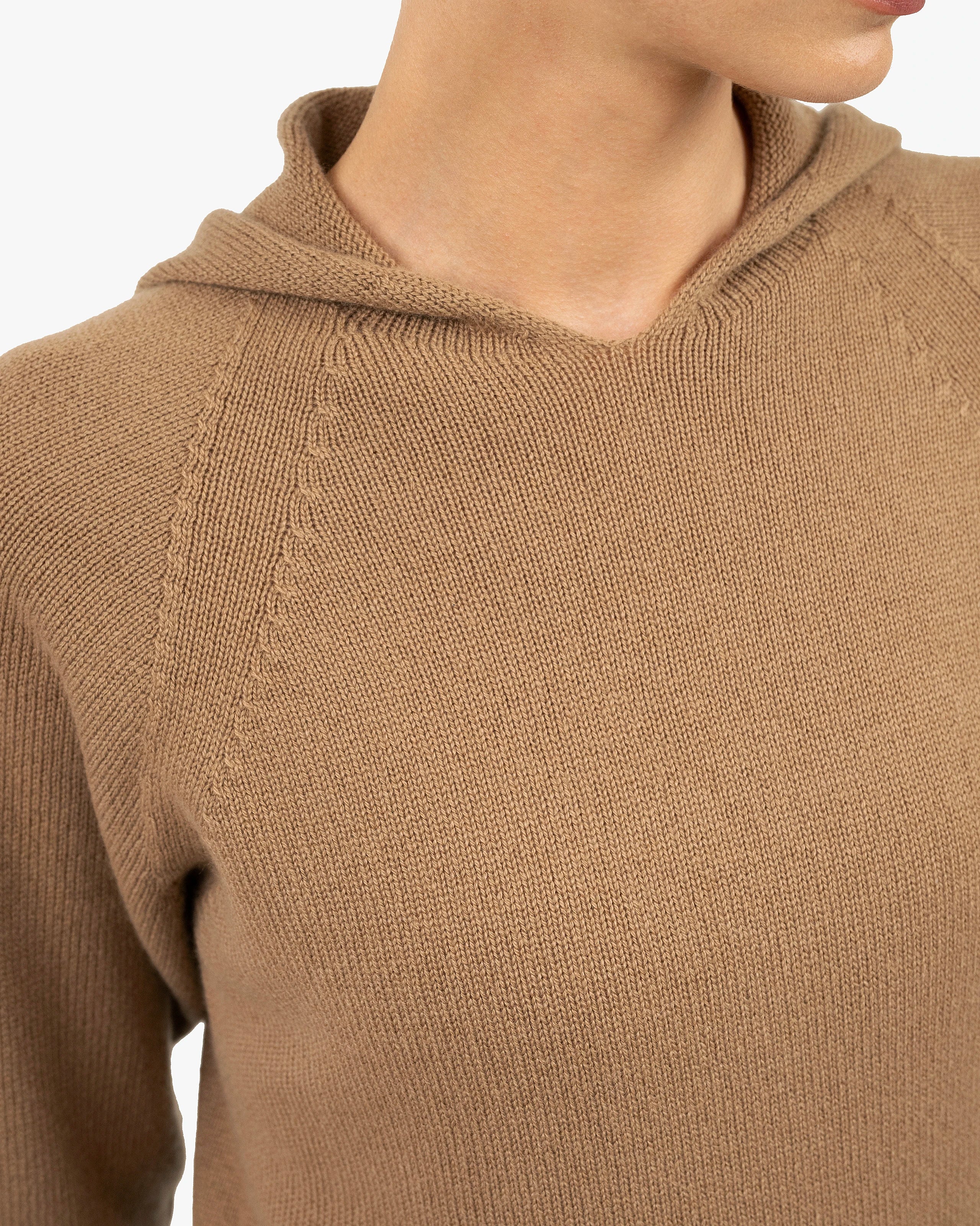 Women's Parksville Hoodie - Camel Cashmere