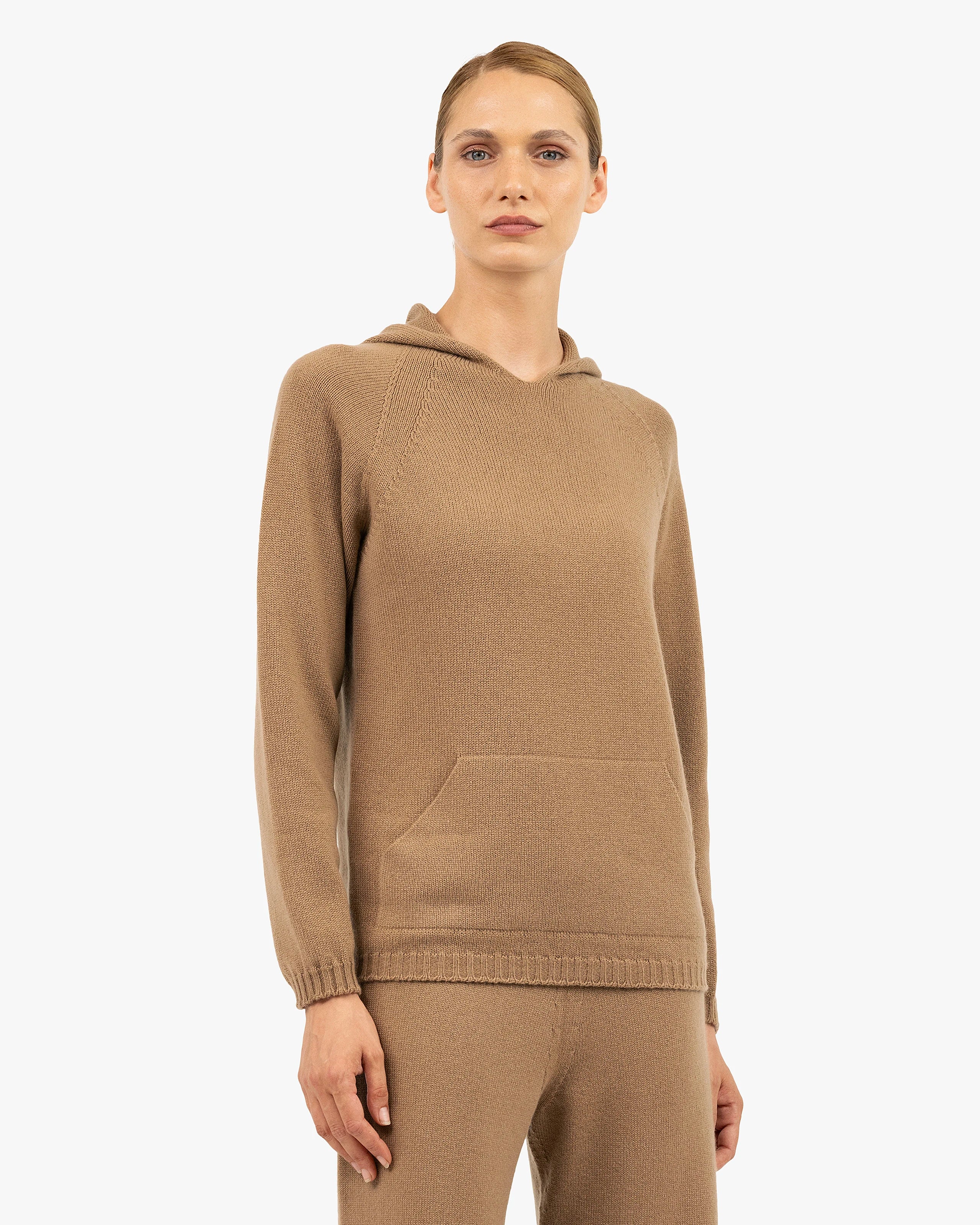 Women's Parksville Hoodie - Camel Cashmere