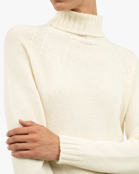 Women's Parksville Turtleneck Sweater - White Cashmere