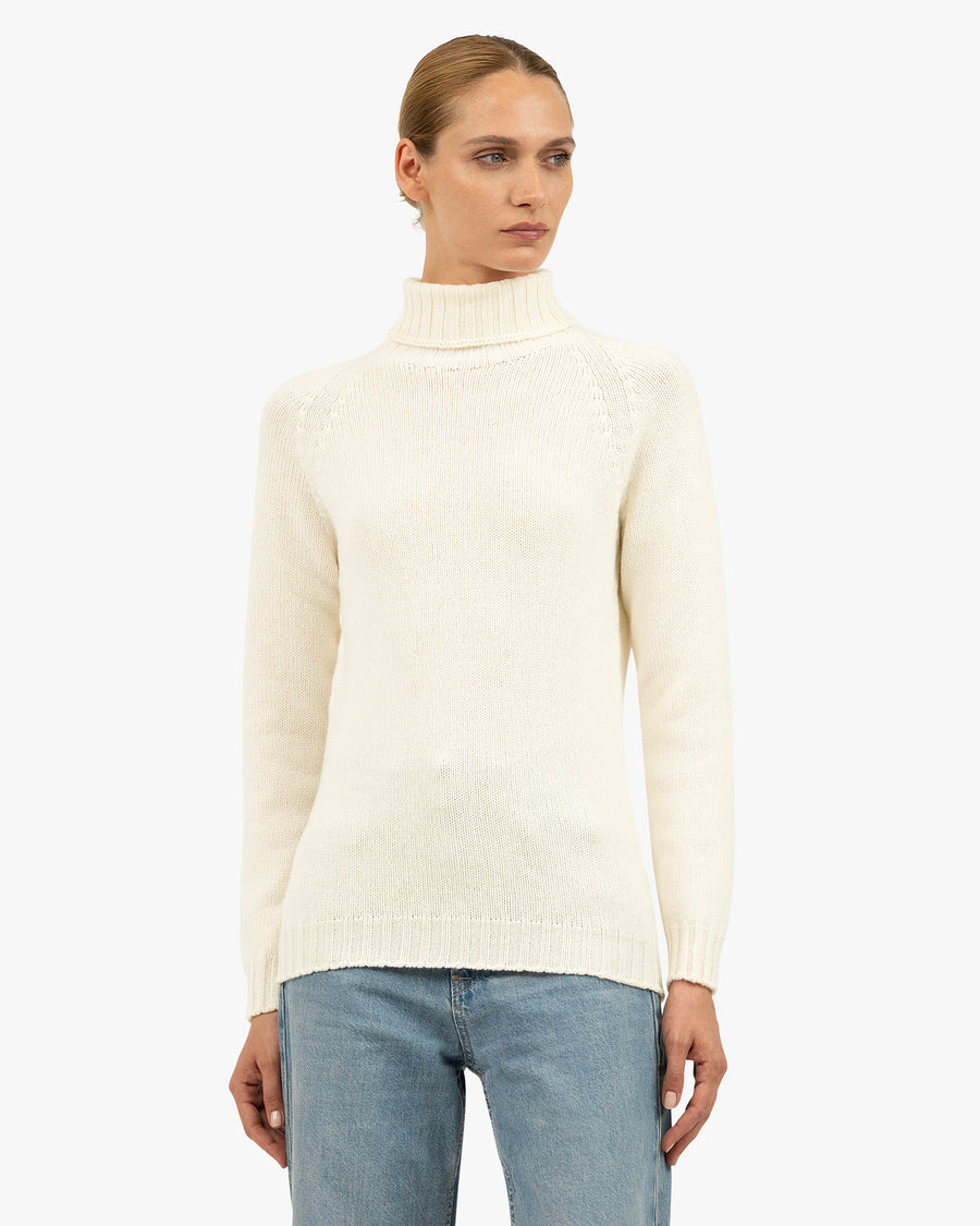 Women's Parksville Turtleneck Sweater - White Cashmere