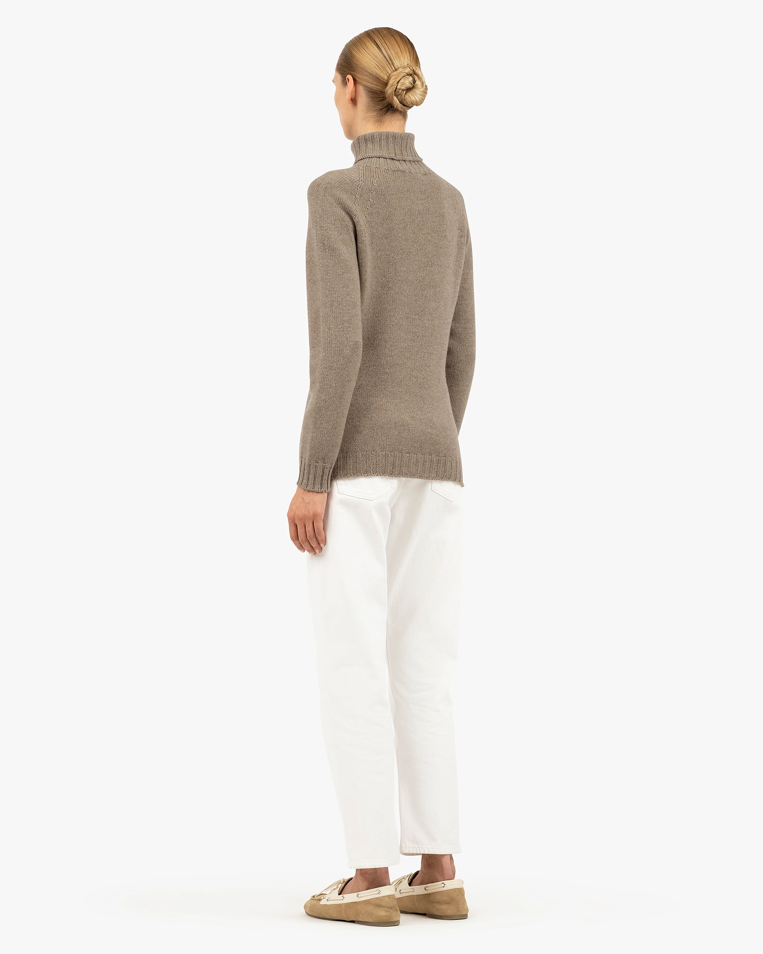 Women's Parksville Turtleneck Sweater - Taupe Cashmere