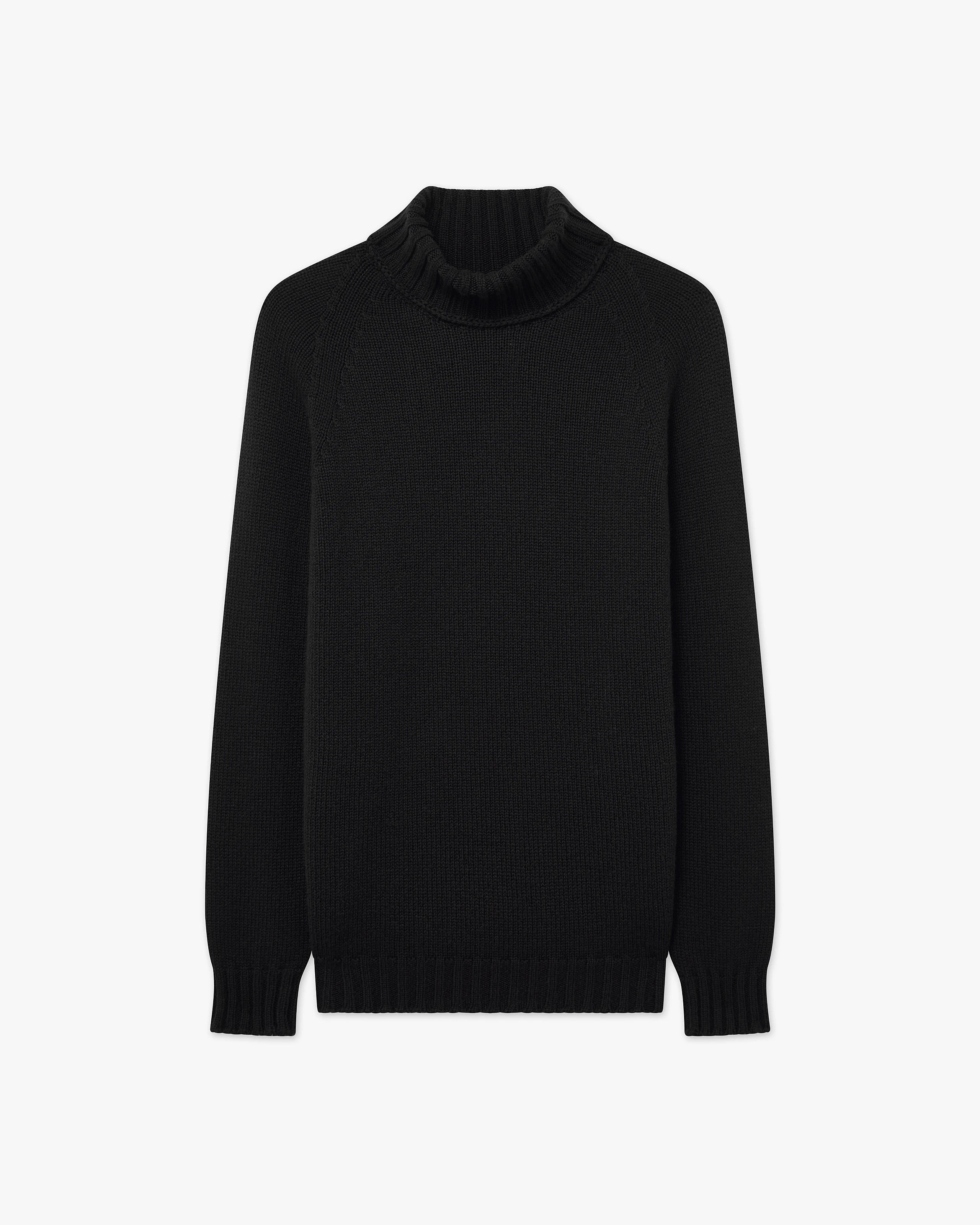 Women's Parksville Turtleneck Sweater - Black Cashmere