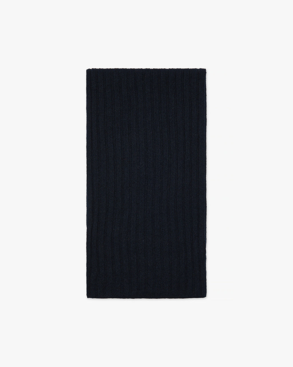 Women's Ribbed Scarf - Night Blue Cashmere