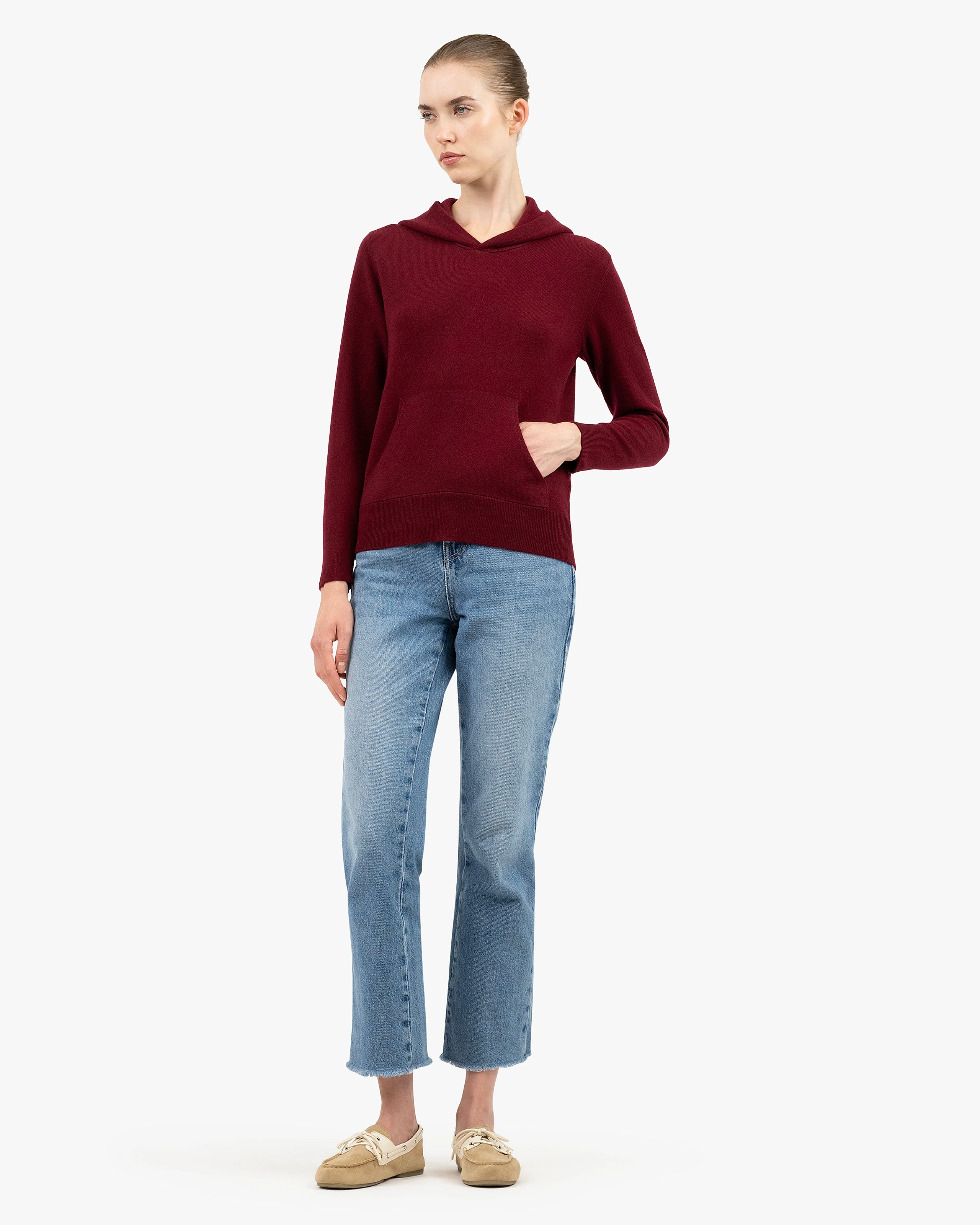 Women's Salò Hoodie - Bordeaux Cashmere