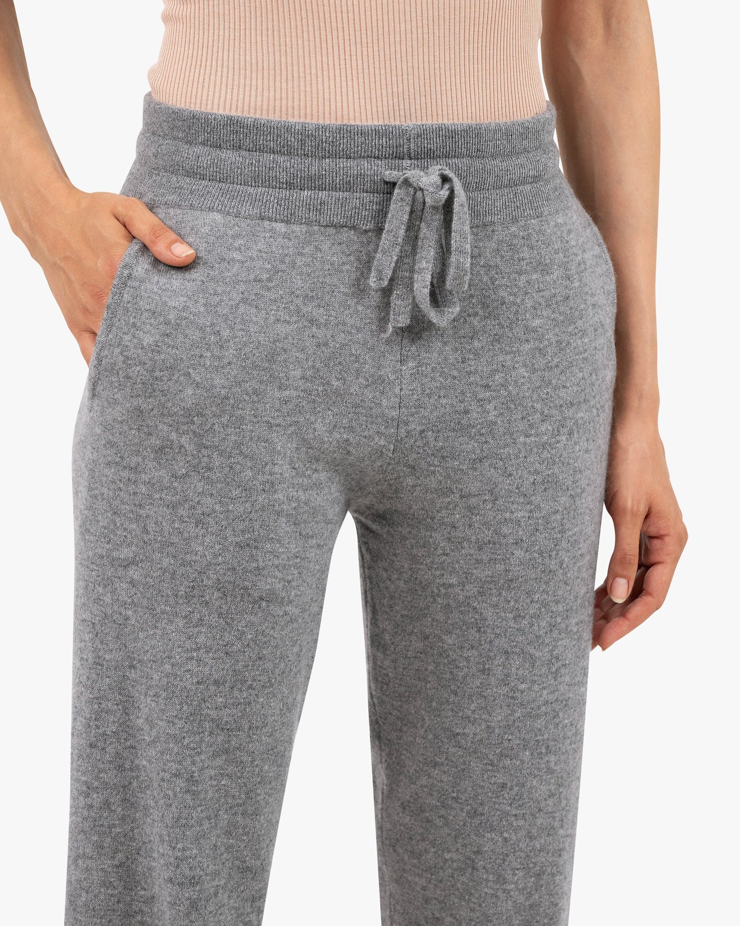 Women's Salò Cashmere Joggers Medium Grey MaisonCashmere