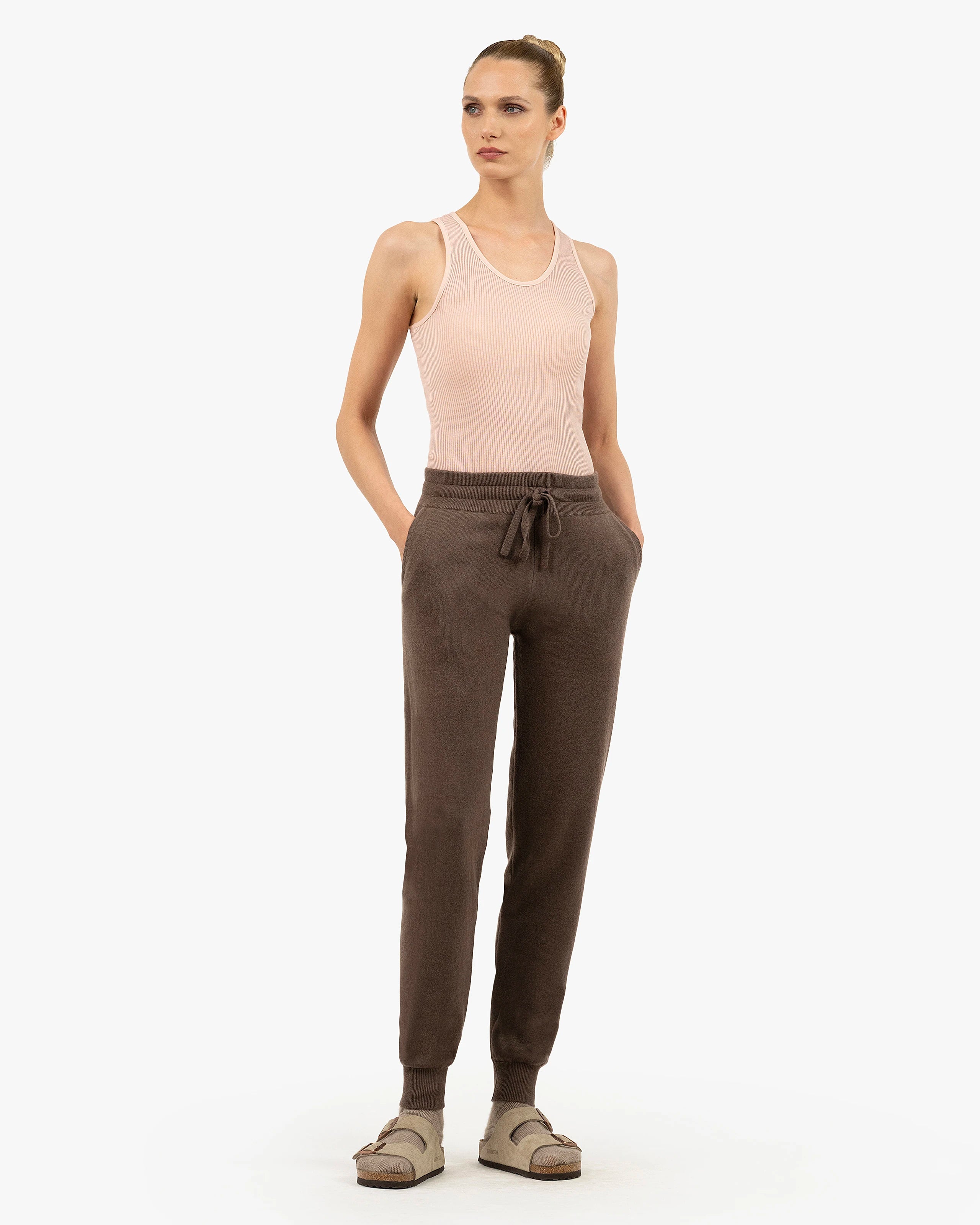 Women's Salò Joggers - Brown Cashmere