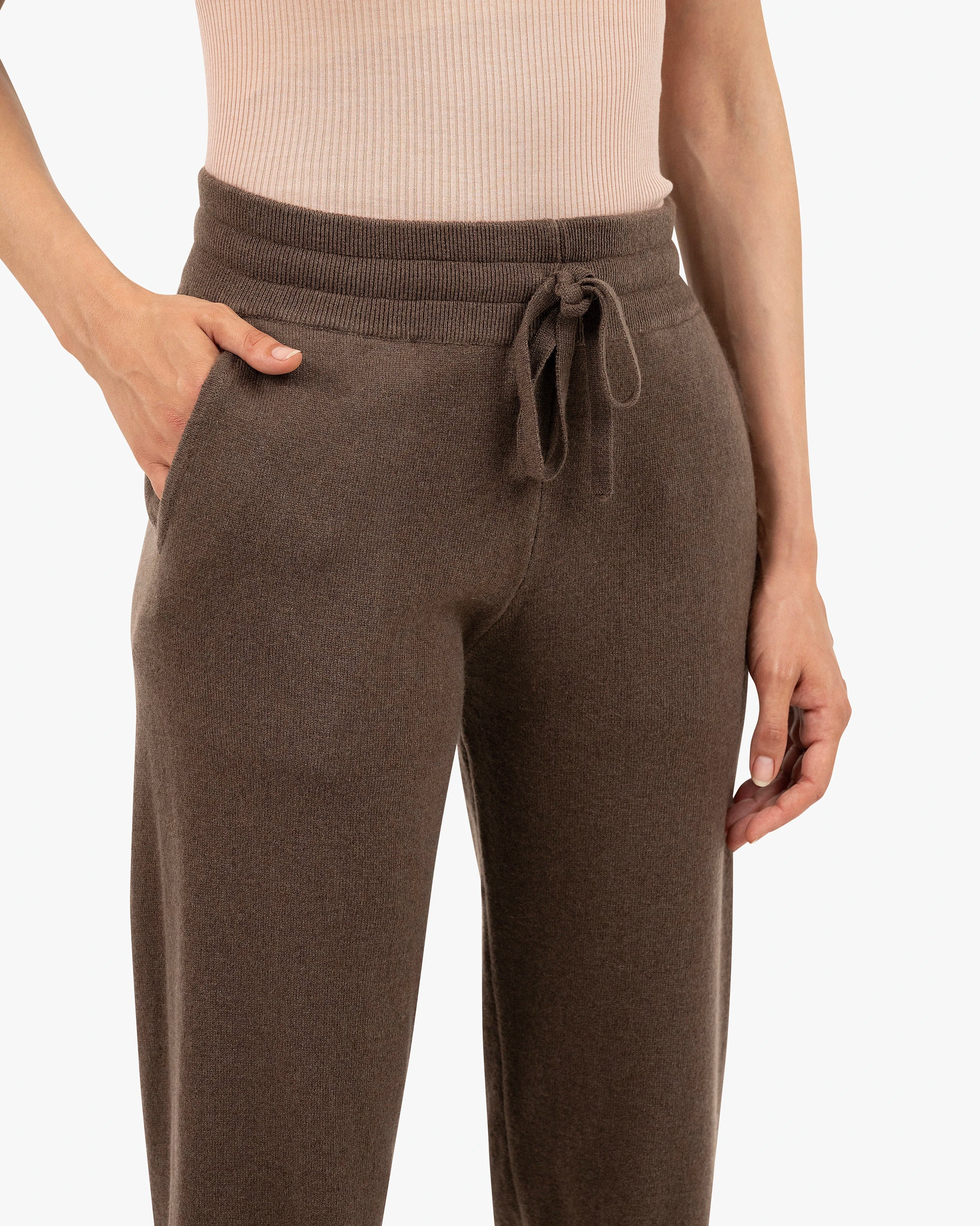 Women's Salò Joggers - Brown Cashmere
