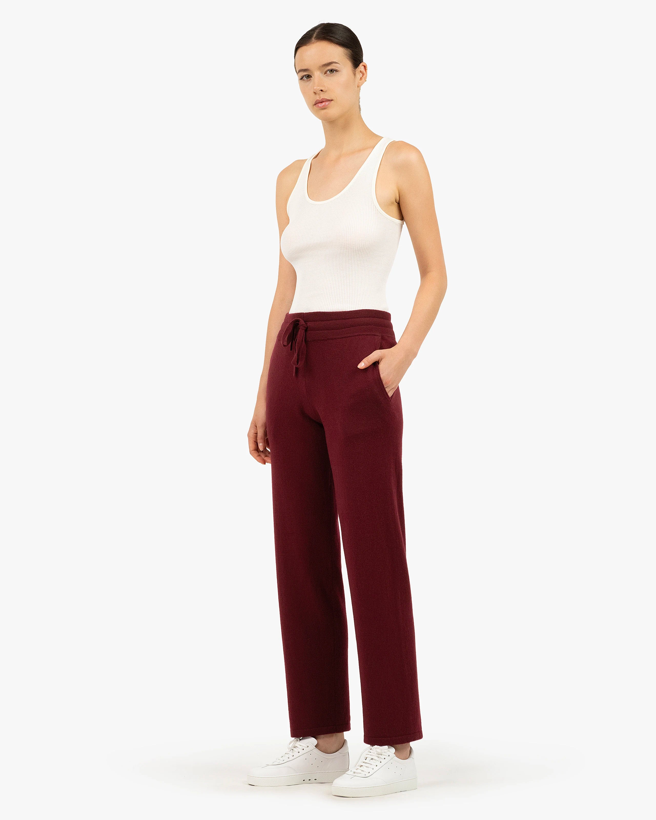 Women's Salò Sweatpants - Bordeaux Cashmere