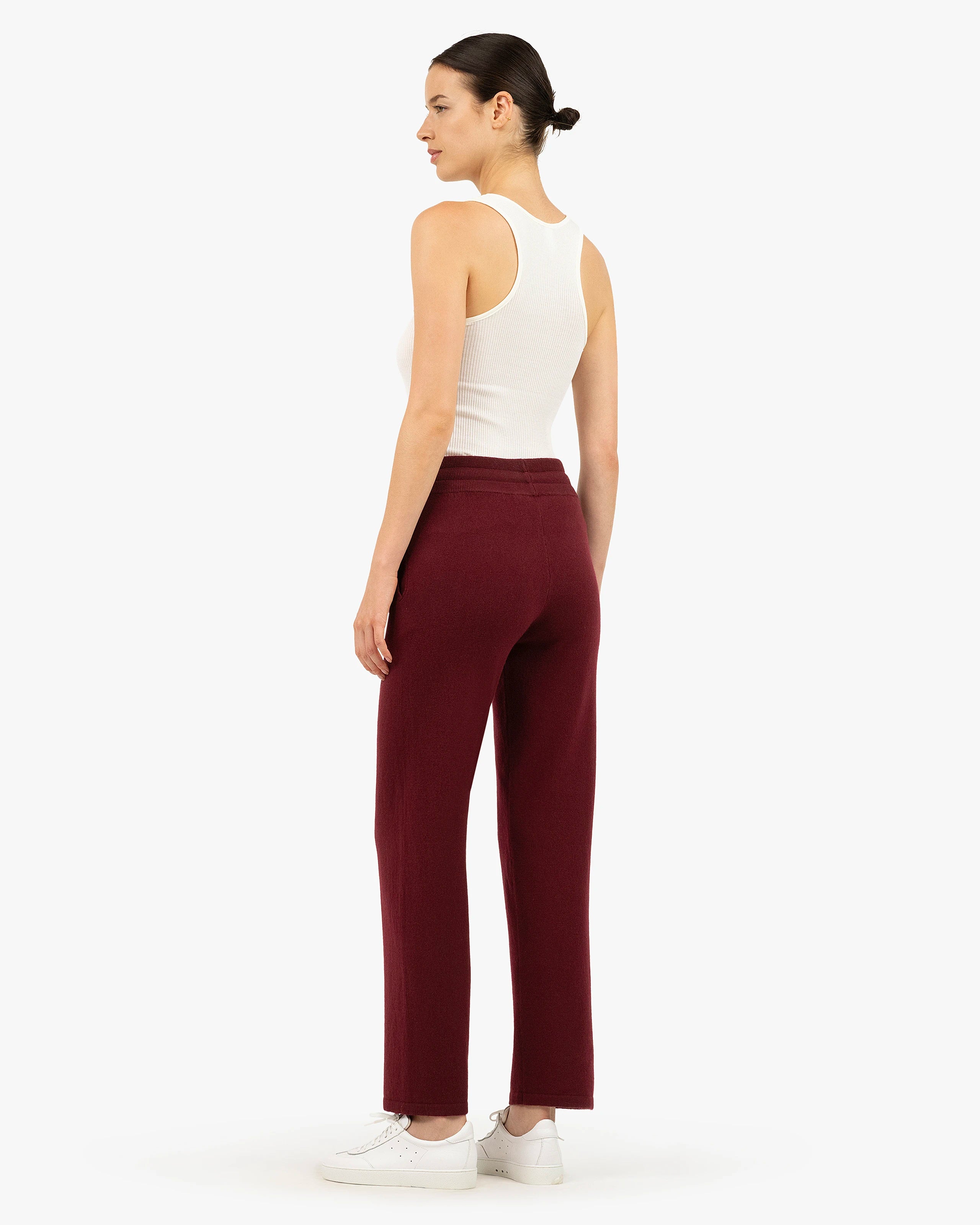 Women's Salò Sweatpants - Bordeaux Cashmere