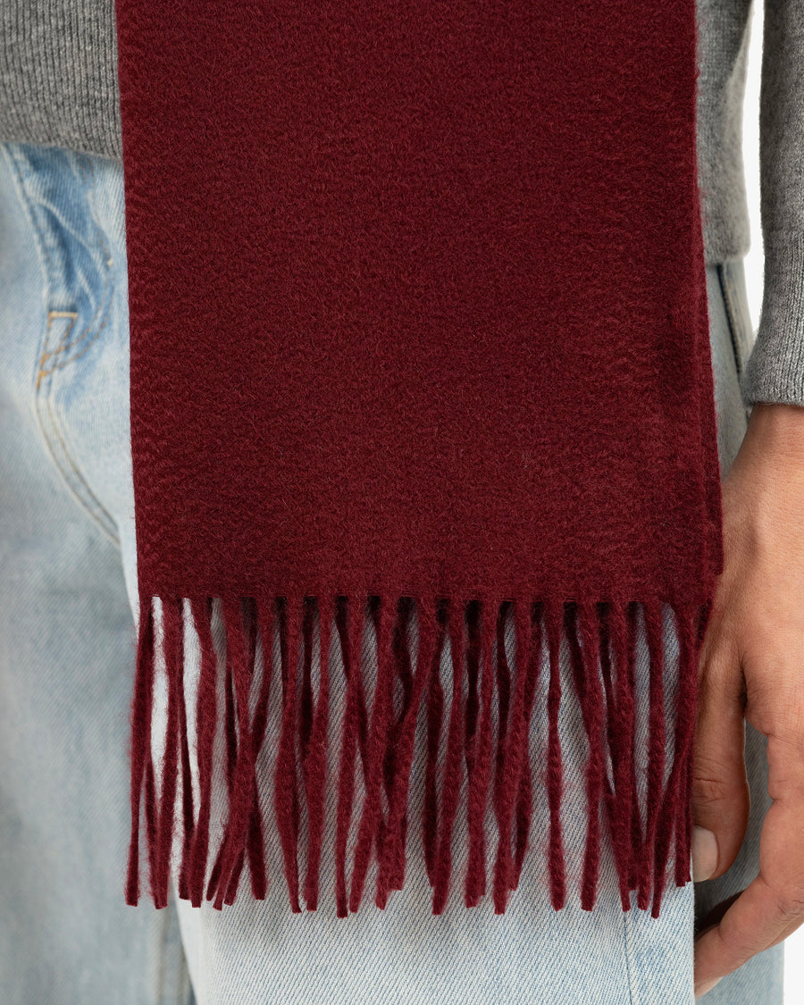 Women's Courmayeur Scarf - Bordeaux Cashmere