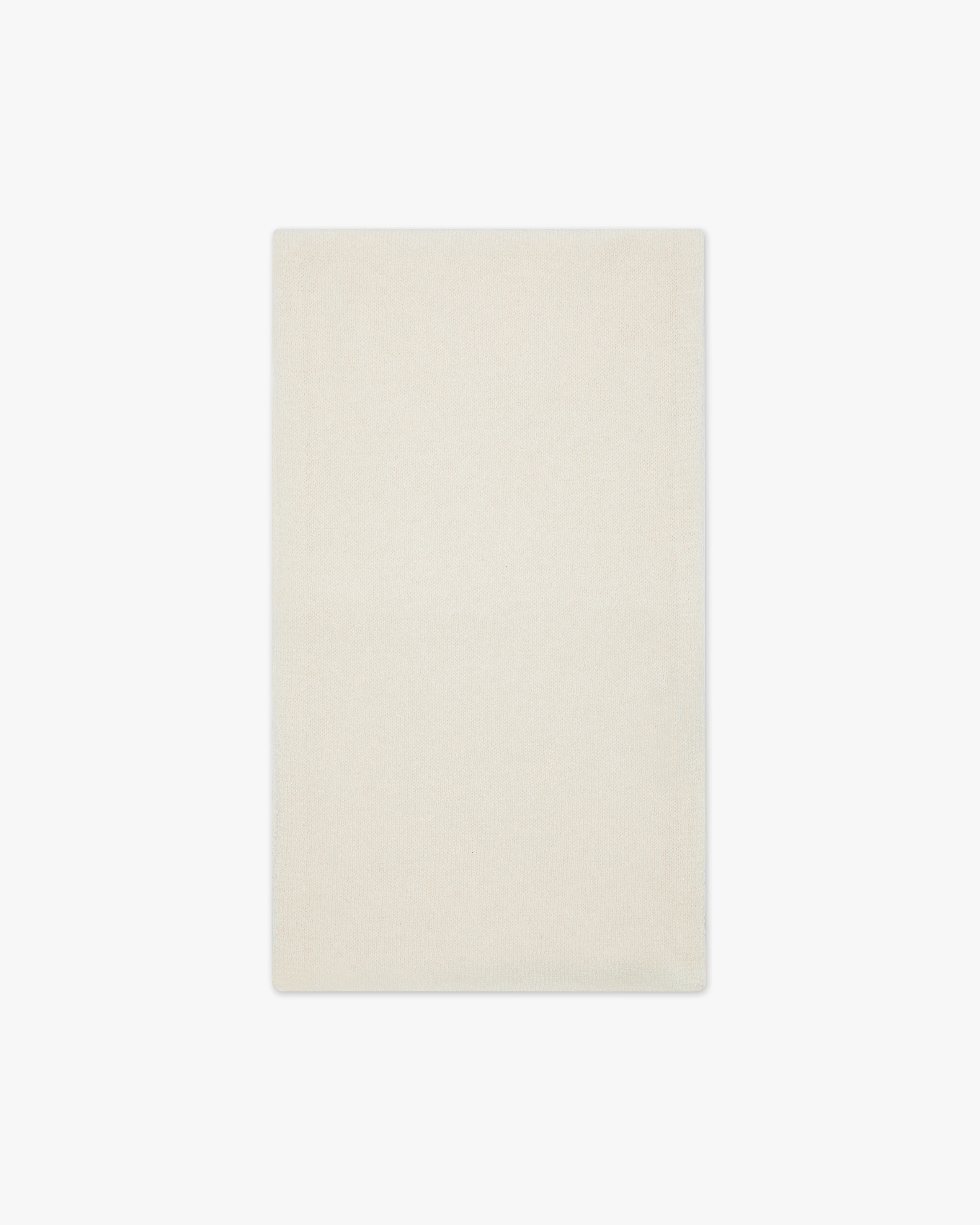 Women's Essential Scarf - White Cashmere