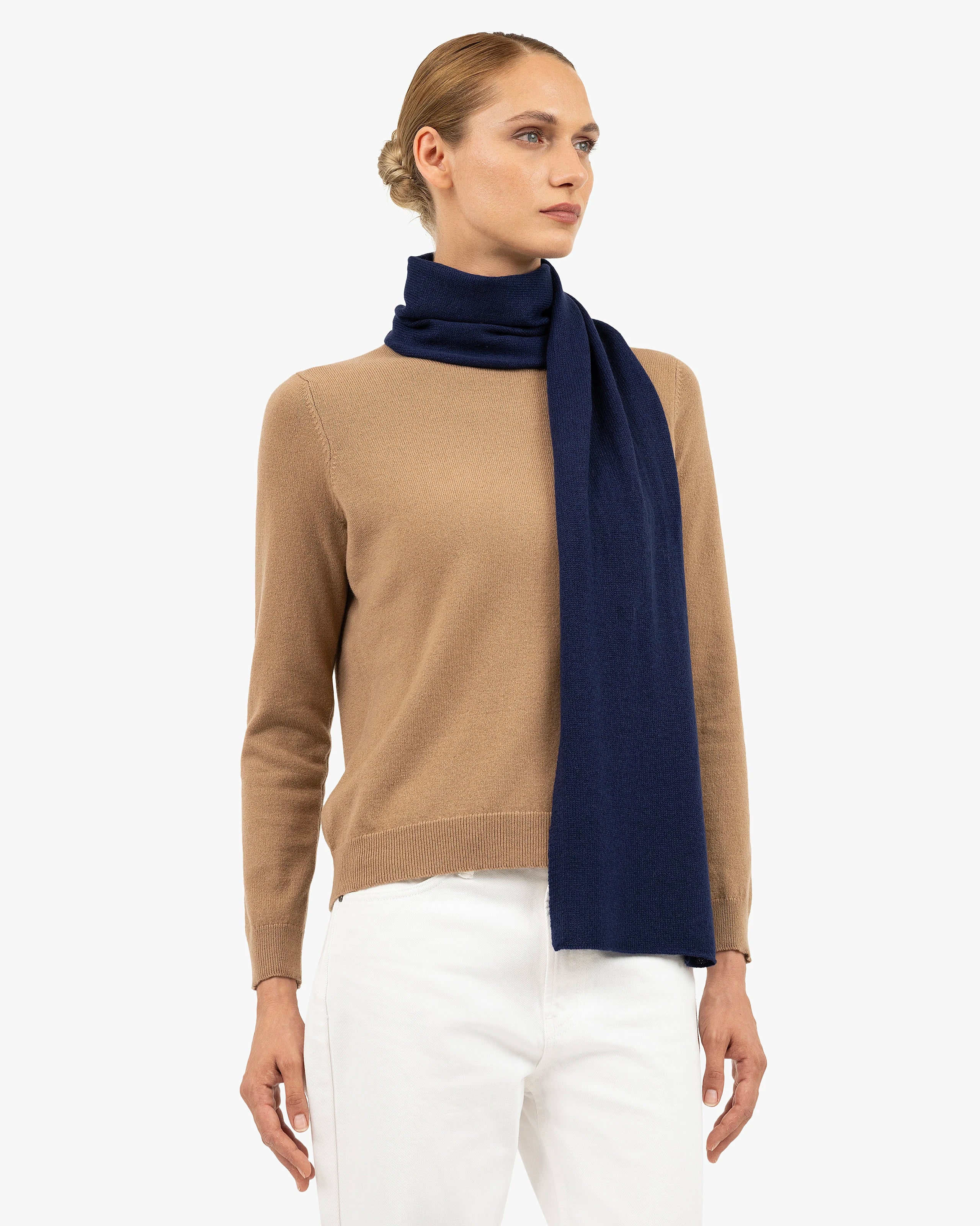 Essential Cashmere Scarf for Women - Blue
