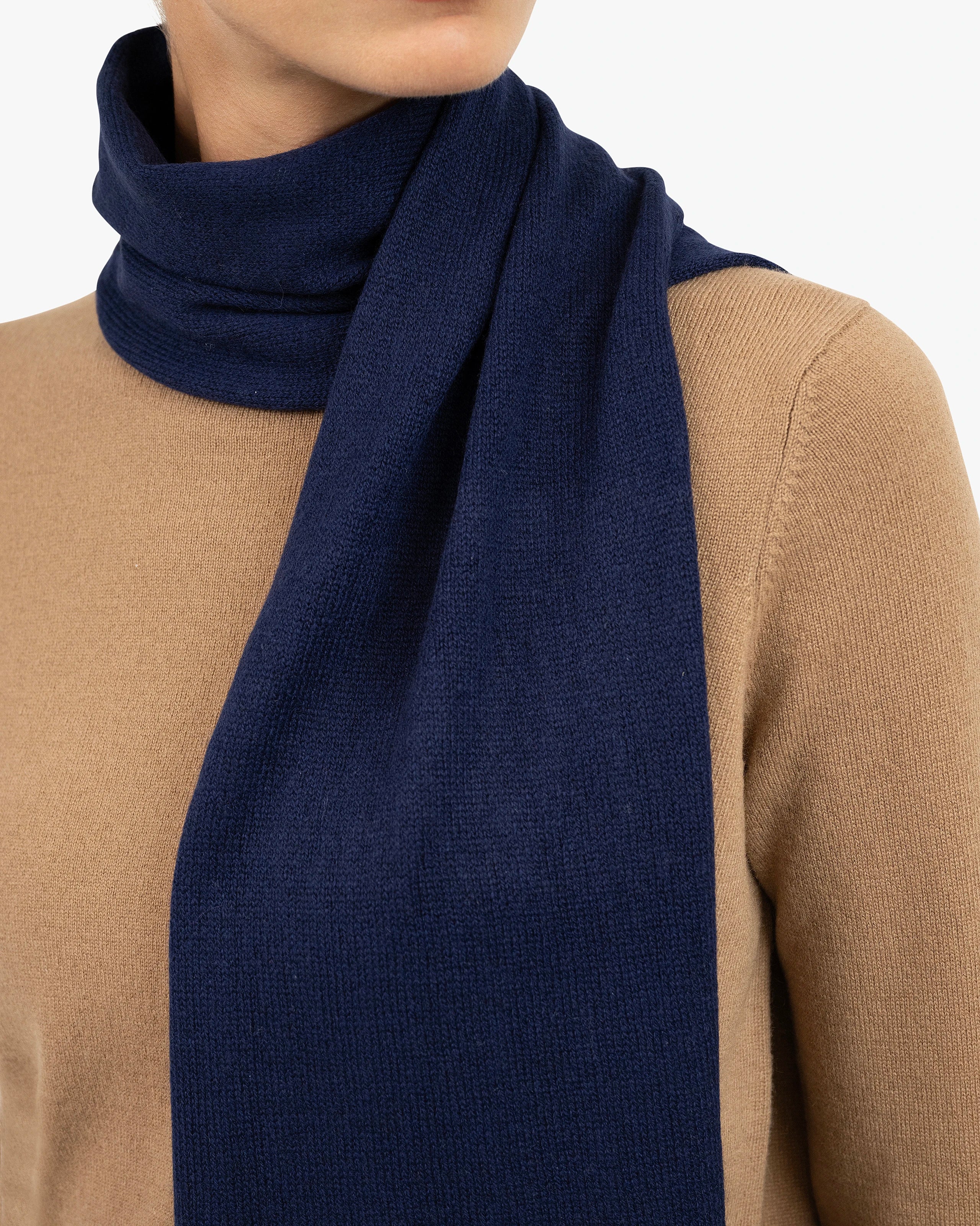 Women's Essential Scarf - Blue Cashmere
