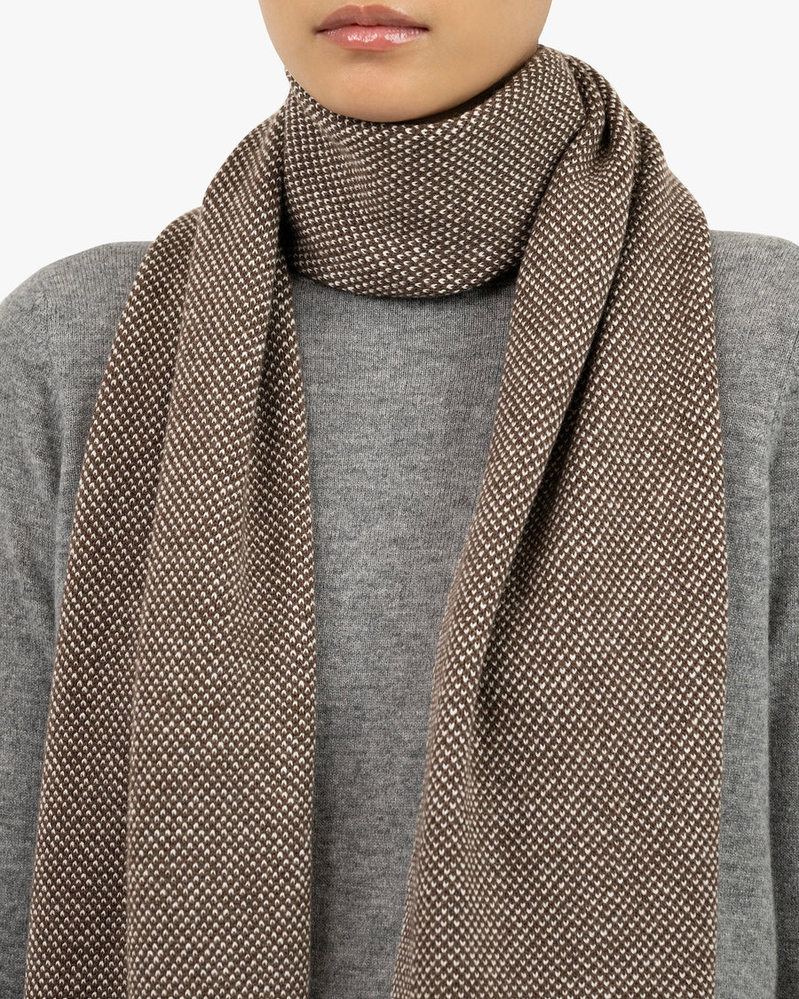 Women's San Carlo Scarf - Brown Cashmere