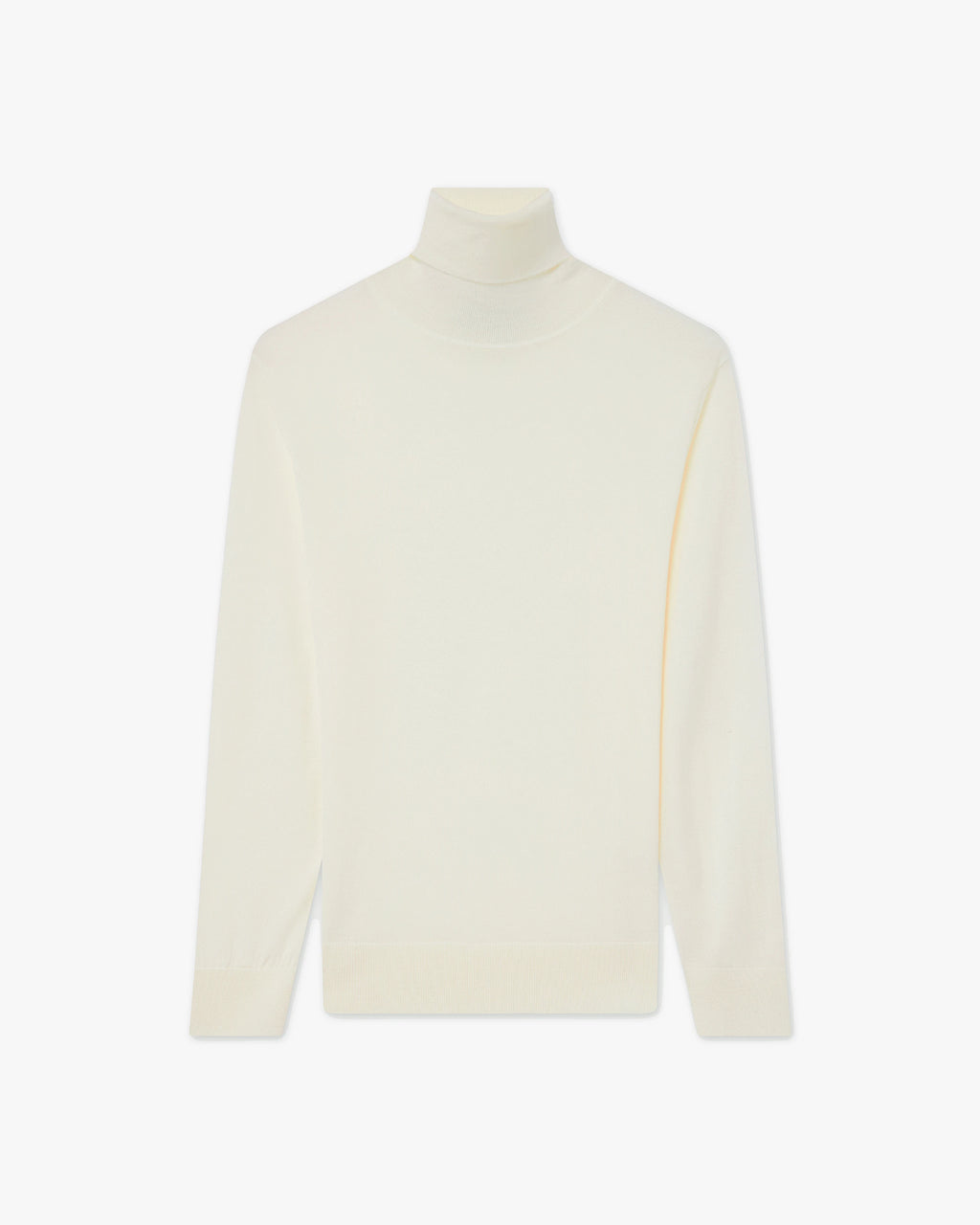 Women's Seraphine Turtleneck Sweater - White Merino Superfine