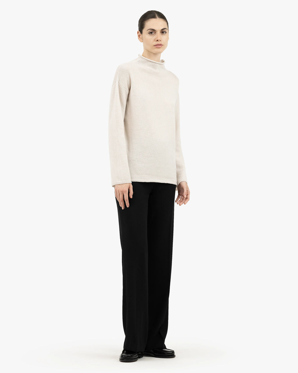 Women's Siena Sweater - White Merino / Cashmere