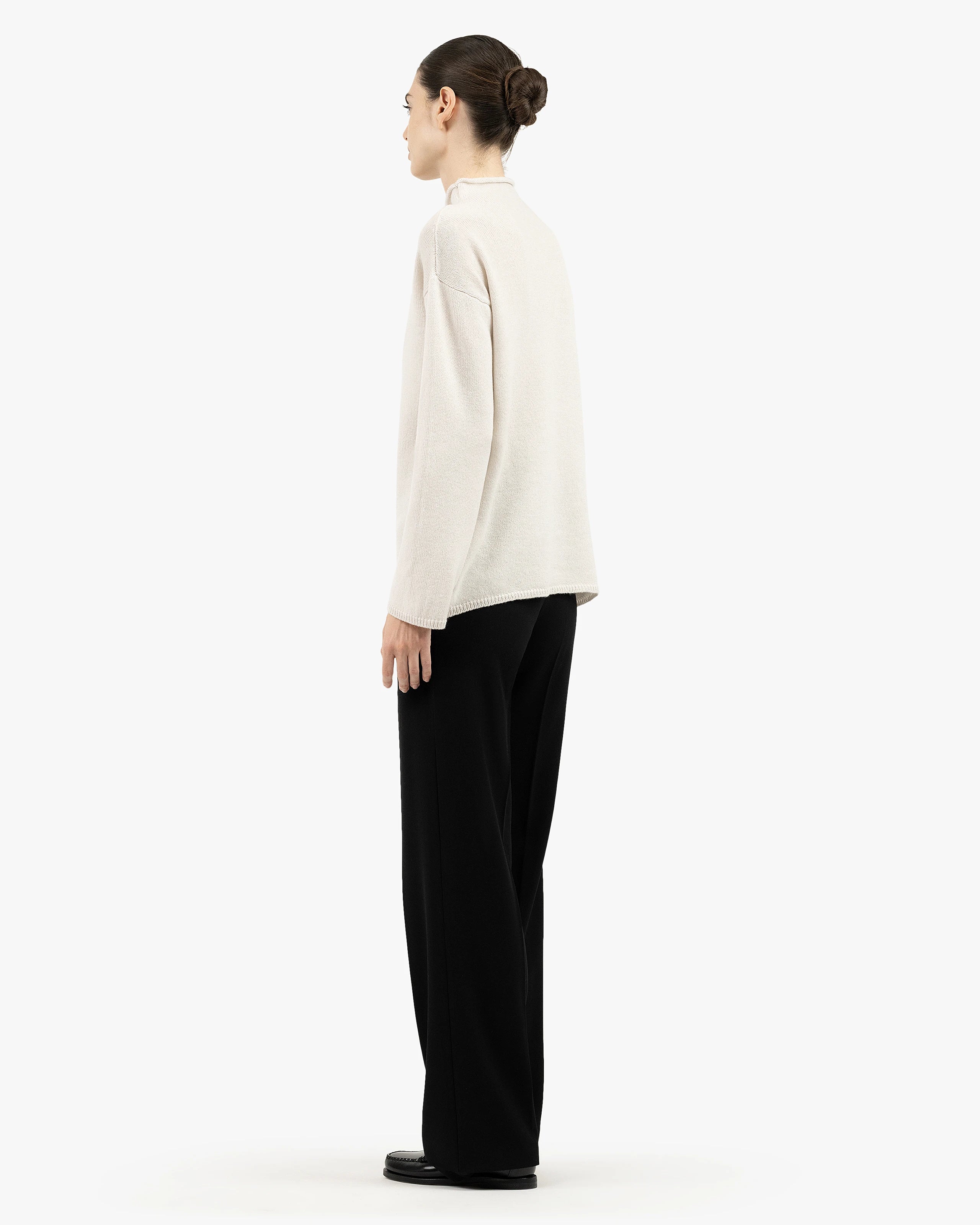 Women's Siena Sweater - White Merino / Cashmere