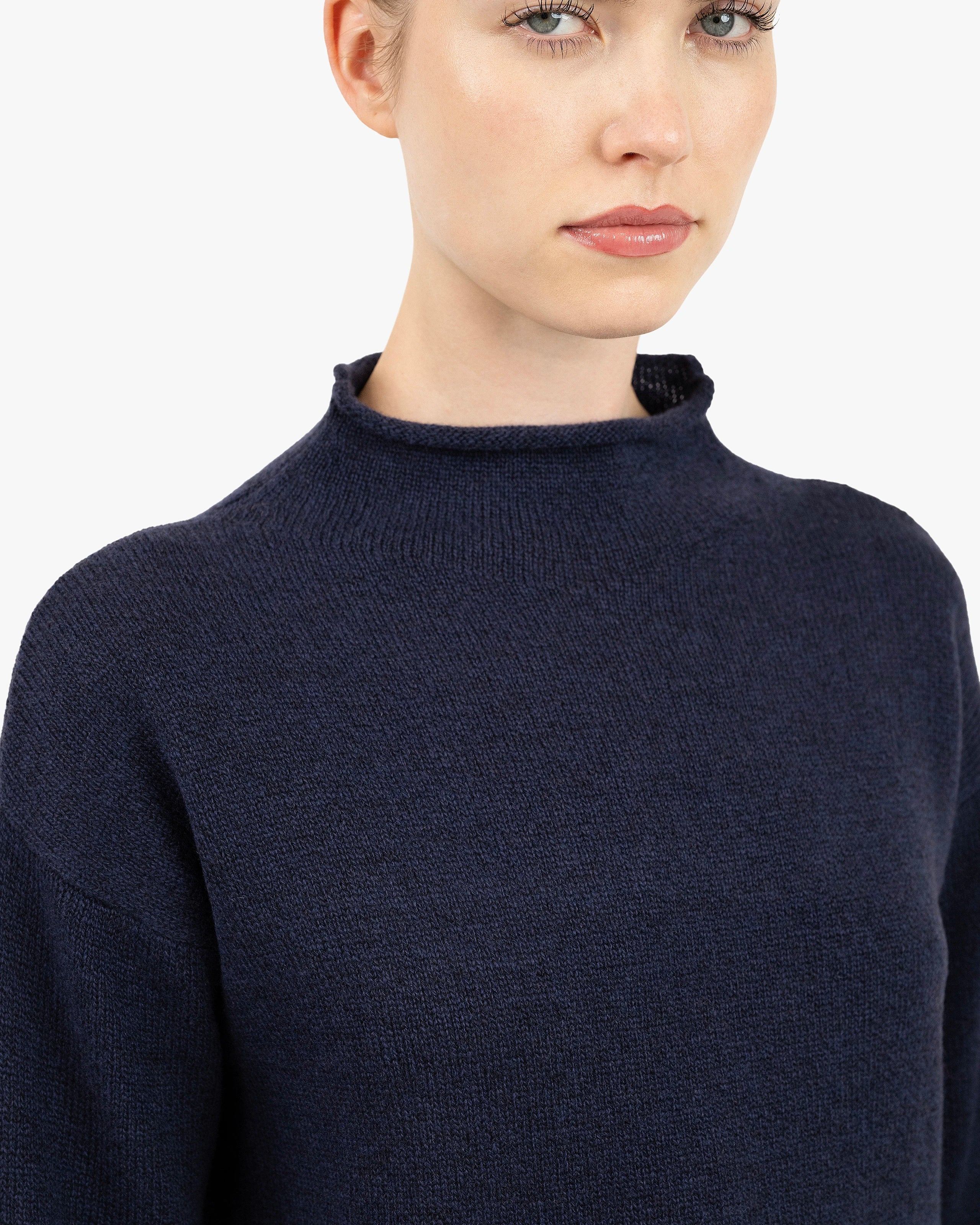 Women's Siena Sweater - Blue Merino / Cashmere
