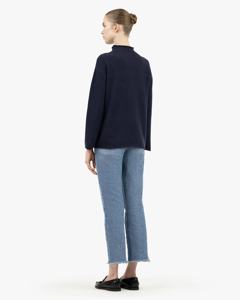 Women's Siena Sweater - Blue Merino / Cashmere