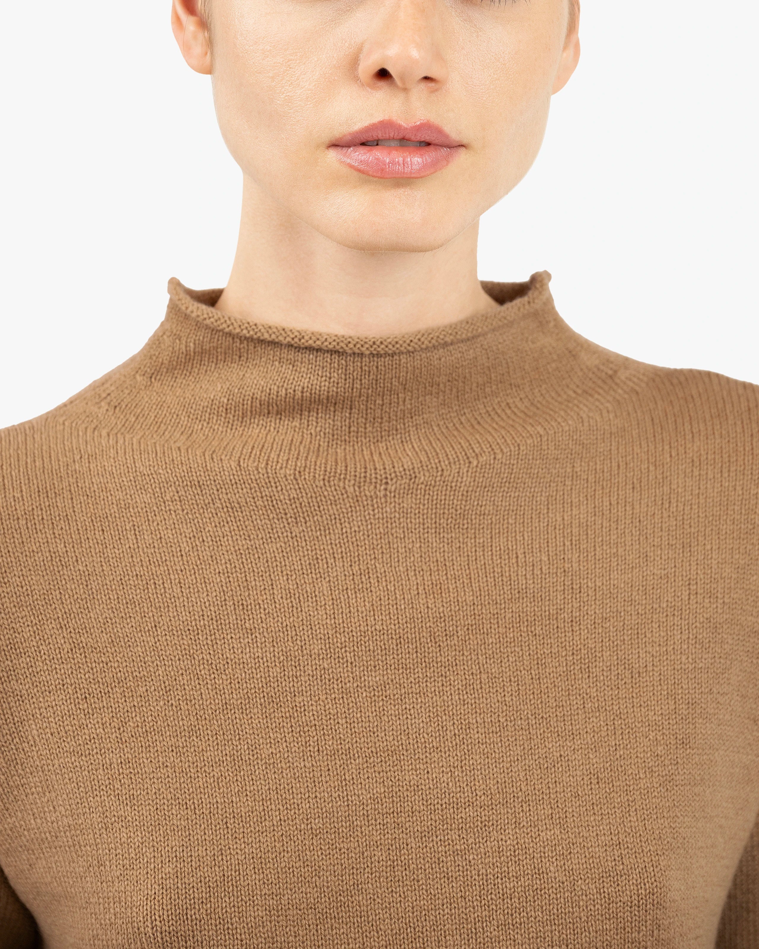 Women's Siena Sweater - Camel Merino / Cashmere