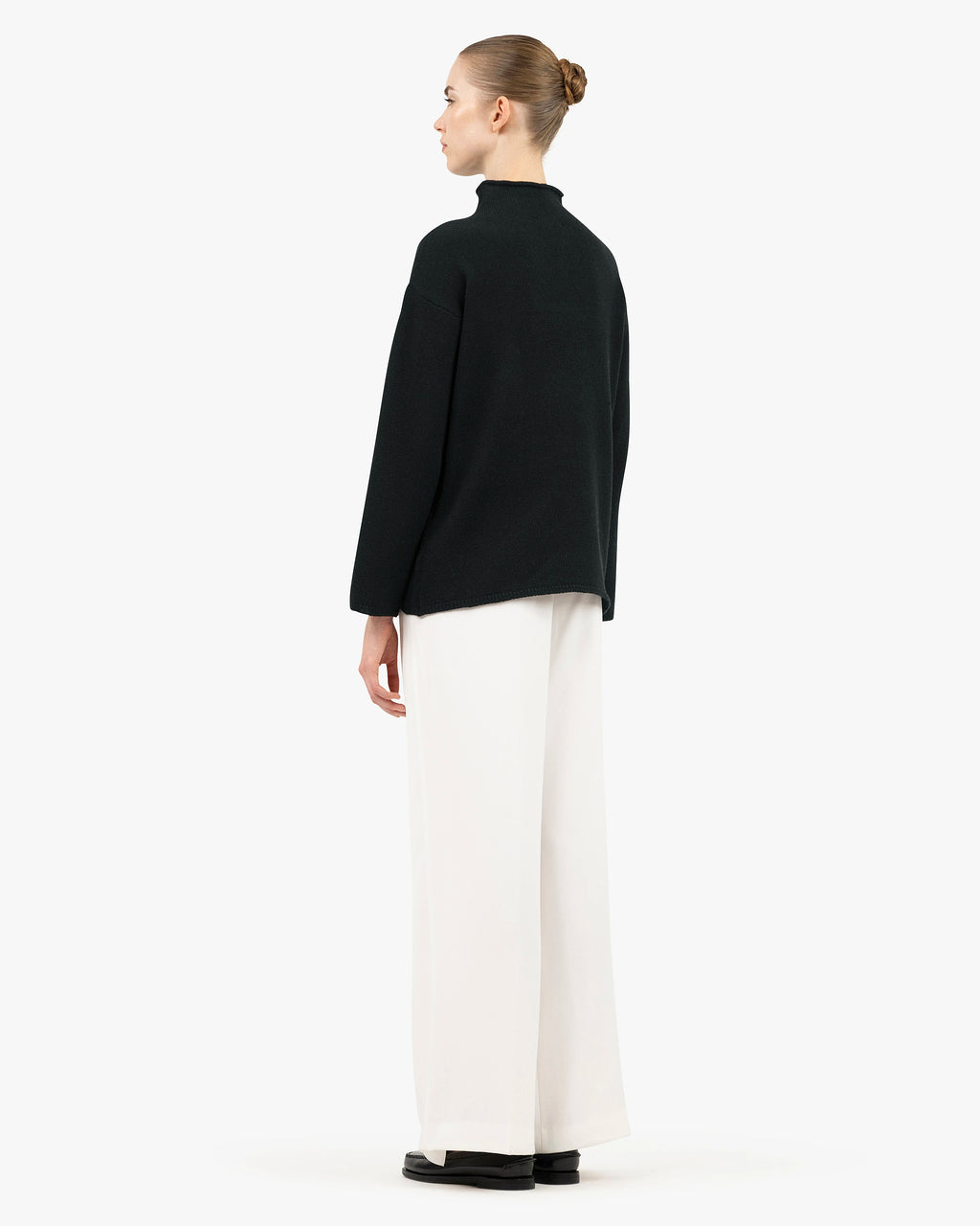 Women's Siena Sweater - Black Merino / Cashmere