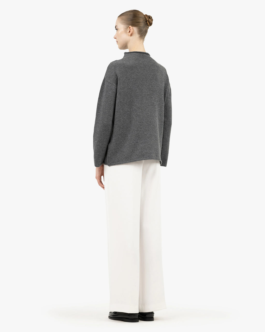 Women's Siena Sweater - Medium Grey Merino / Cashmere