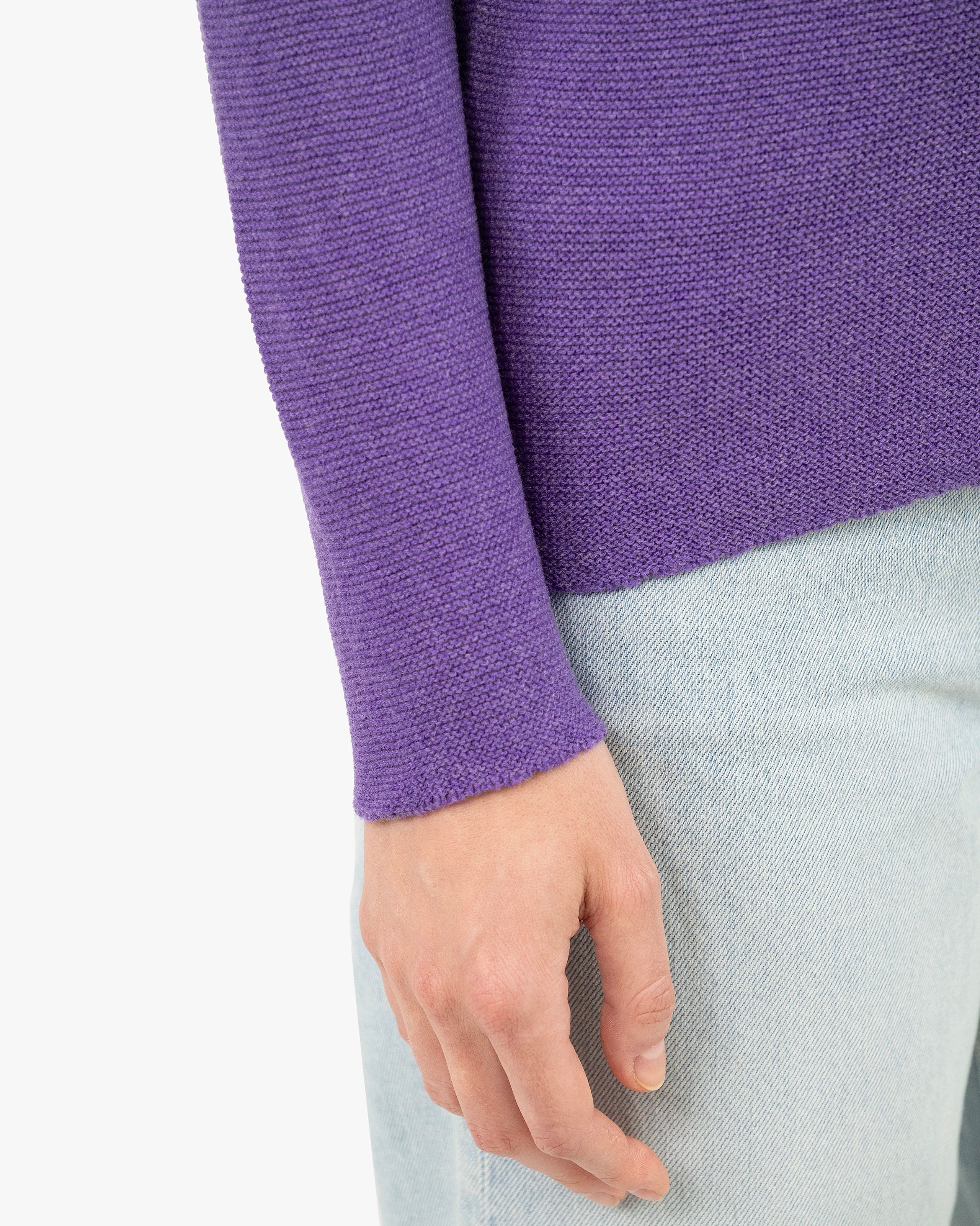 Women's Soffio V-Neck Sweater - Purple Cashmere