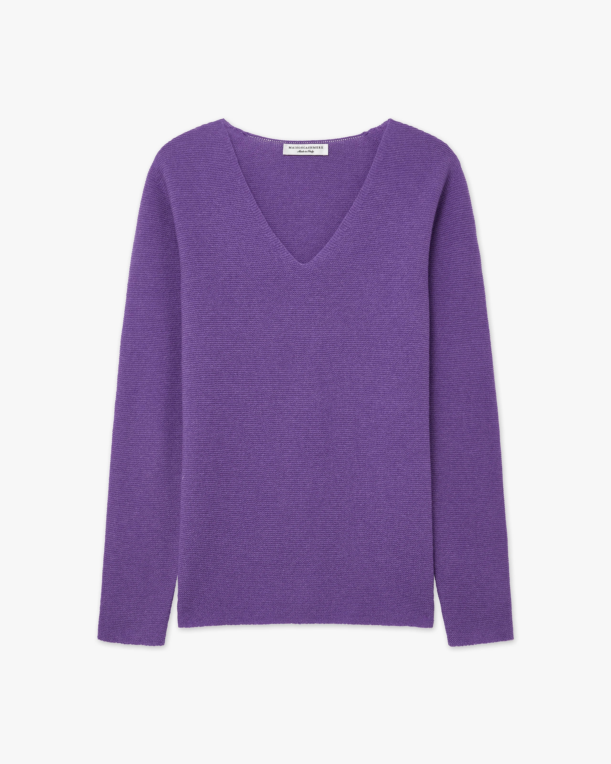 Women's Soffio V-Neck Sweater - Purple Cashmere