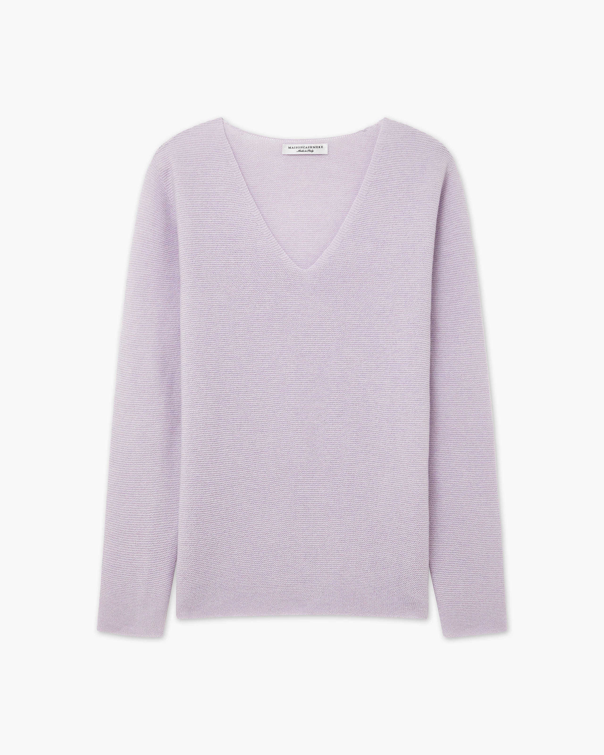 Women's Soffio V-Neck Sweater - Lilac Cashmere
