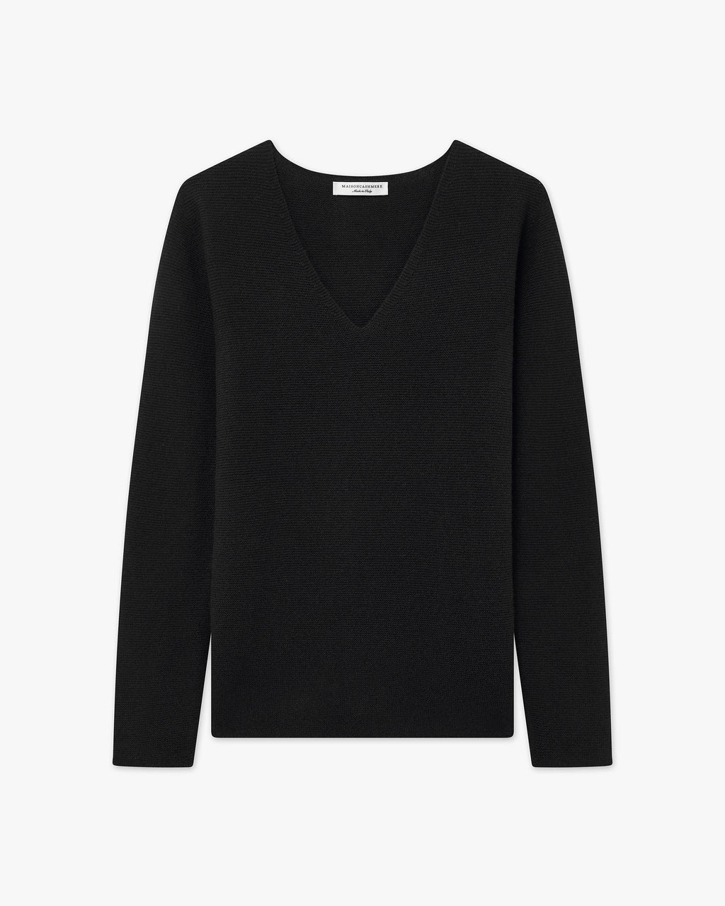 Women's Soffio V-Neck Sweater - Black Cashmere