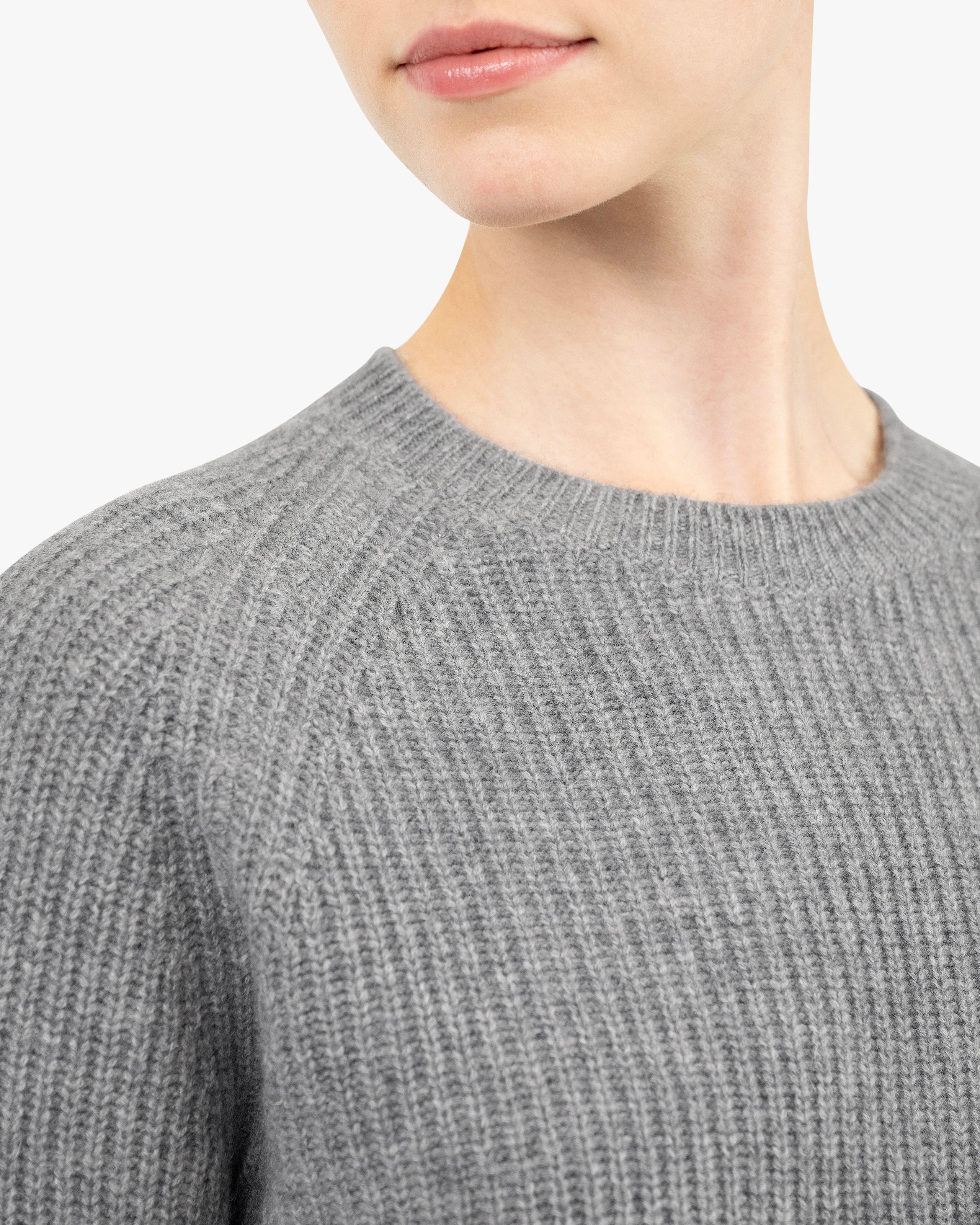 Women's Sorapis Crew Neck Sweater - Medium Grey Cashmere