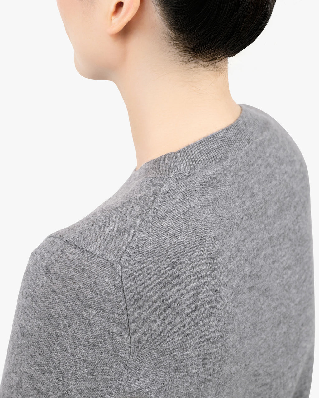 Women's Tribeca Crew Neck Sweater - Medium Grey Cashmere