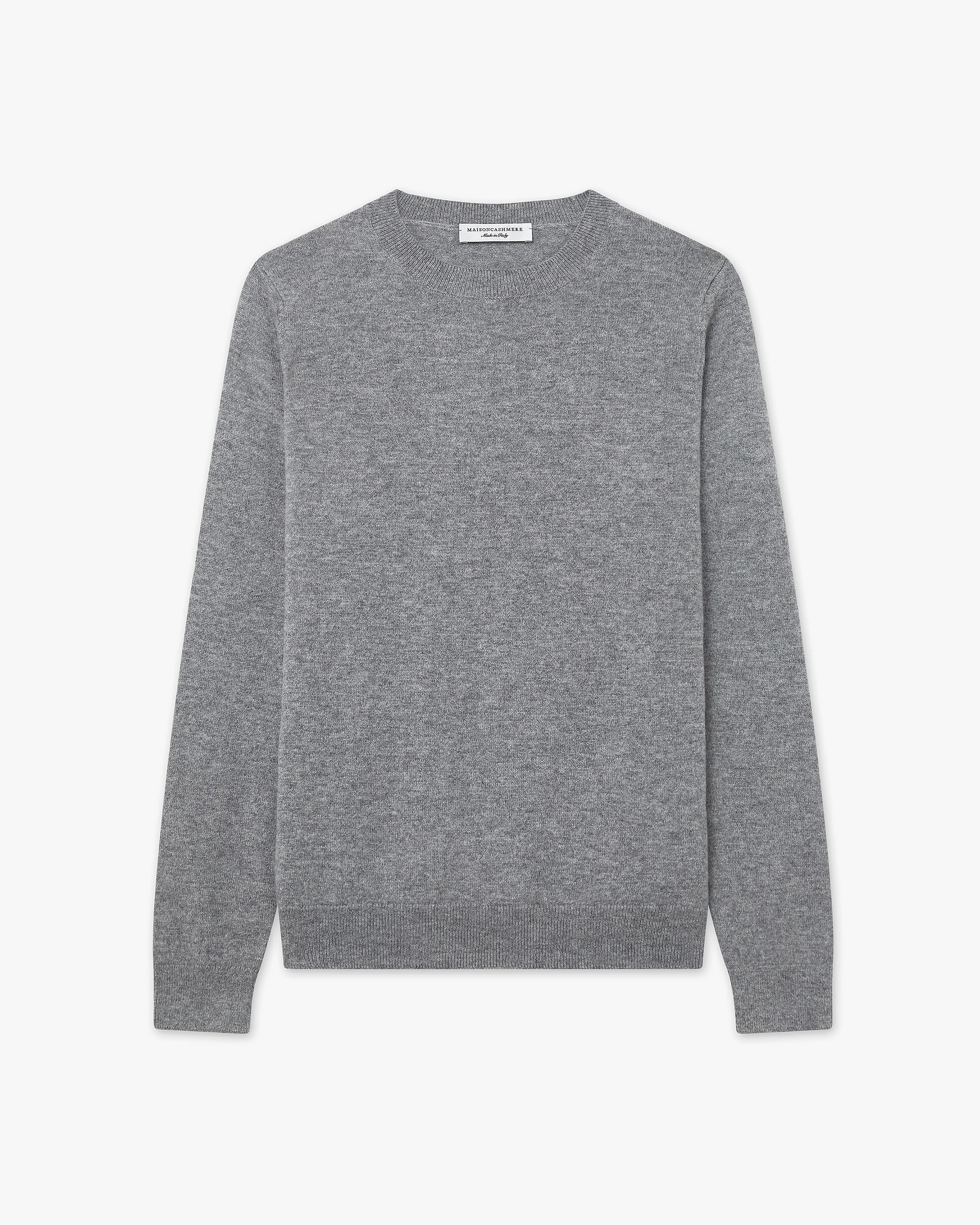 Women's Tribeca Crew Neck Sweater - Medium Grey Cashmere