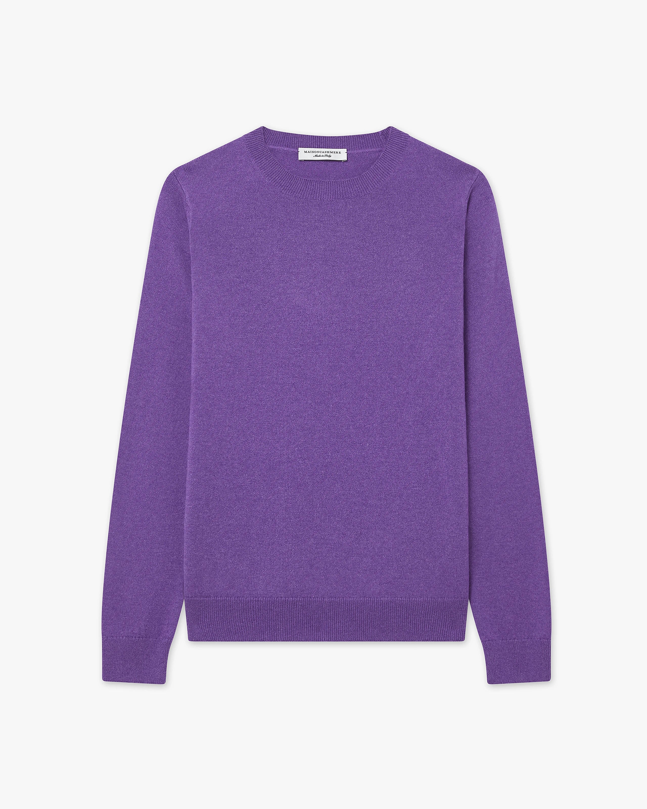 Women's Tribeca Crew Neck Sweater - Purple Cashmere